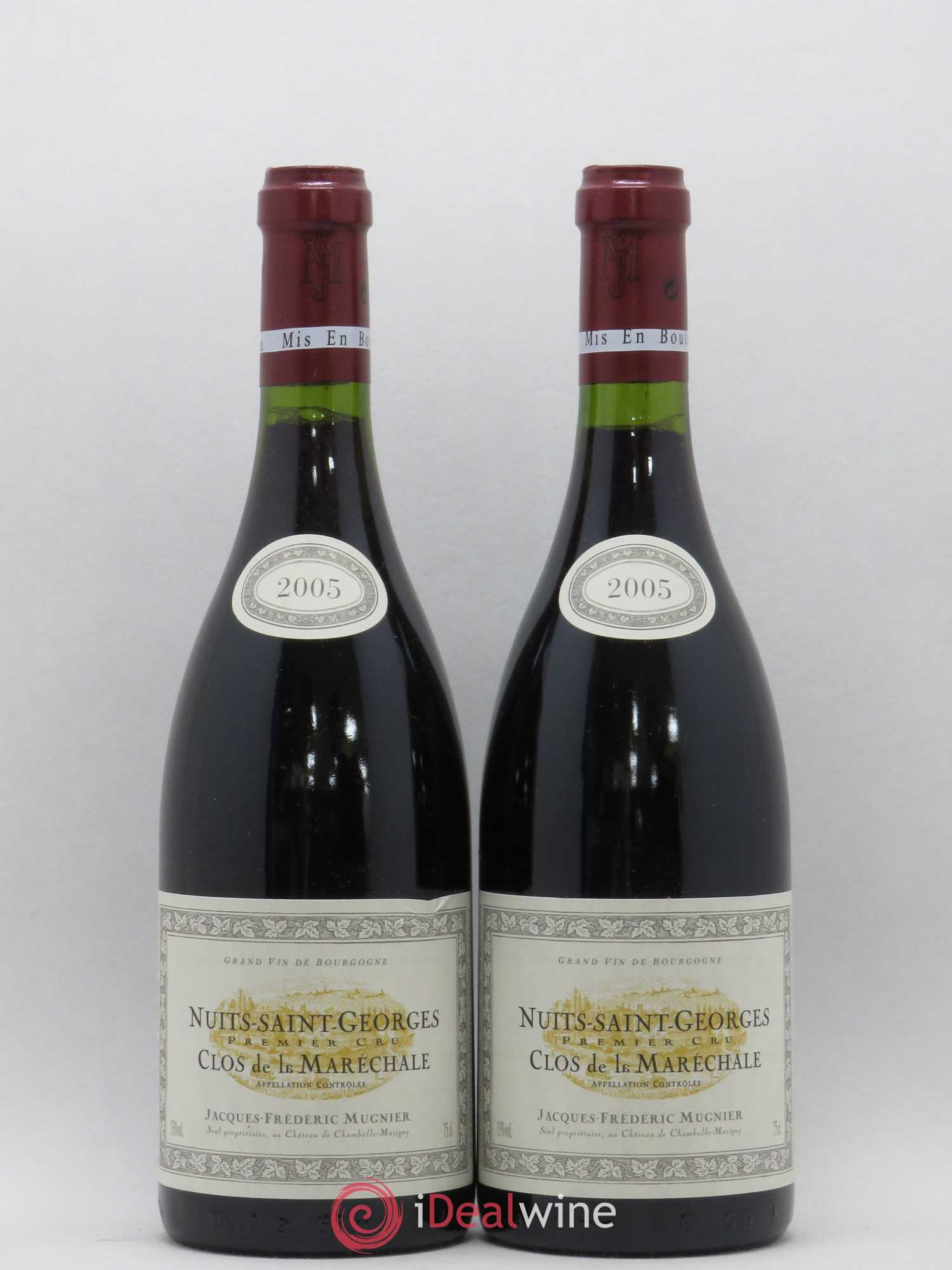 Nuits-Saint-Georges 1er Cru Clos de La Maréchale Jacques-Frédéric Mugnier 2005 - Lot de 2 bouteilles - 0