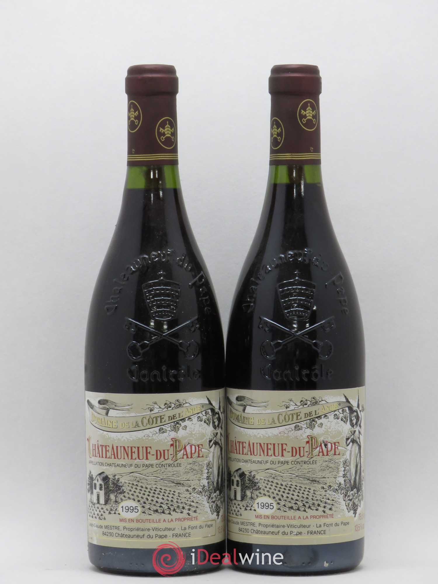 Châteauneuf-du-Pape Côte de l'Ange 1995 - Lot de 2 bouteilles - 0