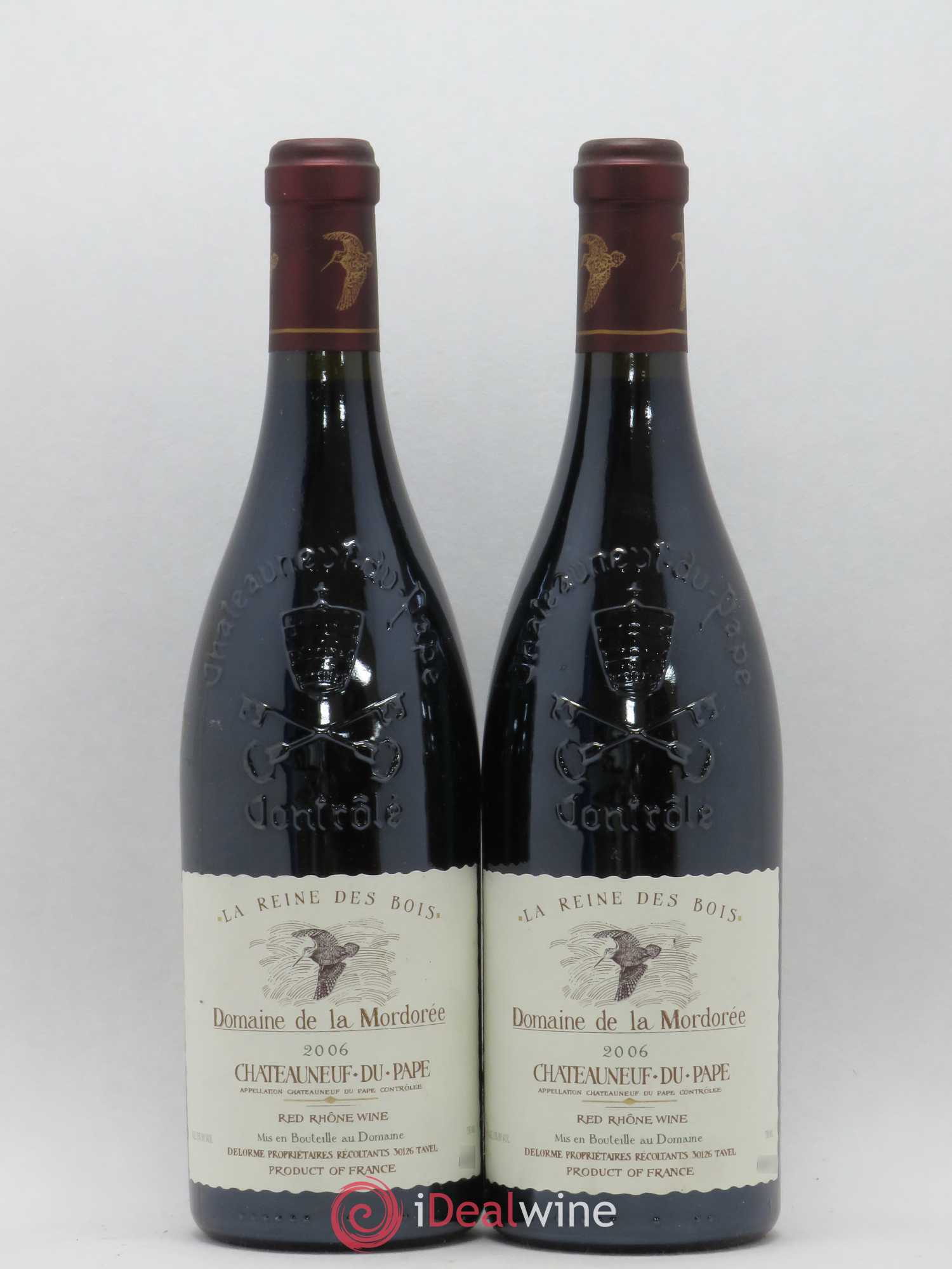Châteauneuf-du-Pape Cuvée de la Reine des Bois La Mordorée (Domaine de) 2006 - Lot de 2 bouteilles - 0