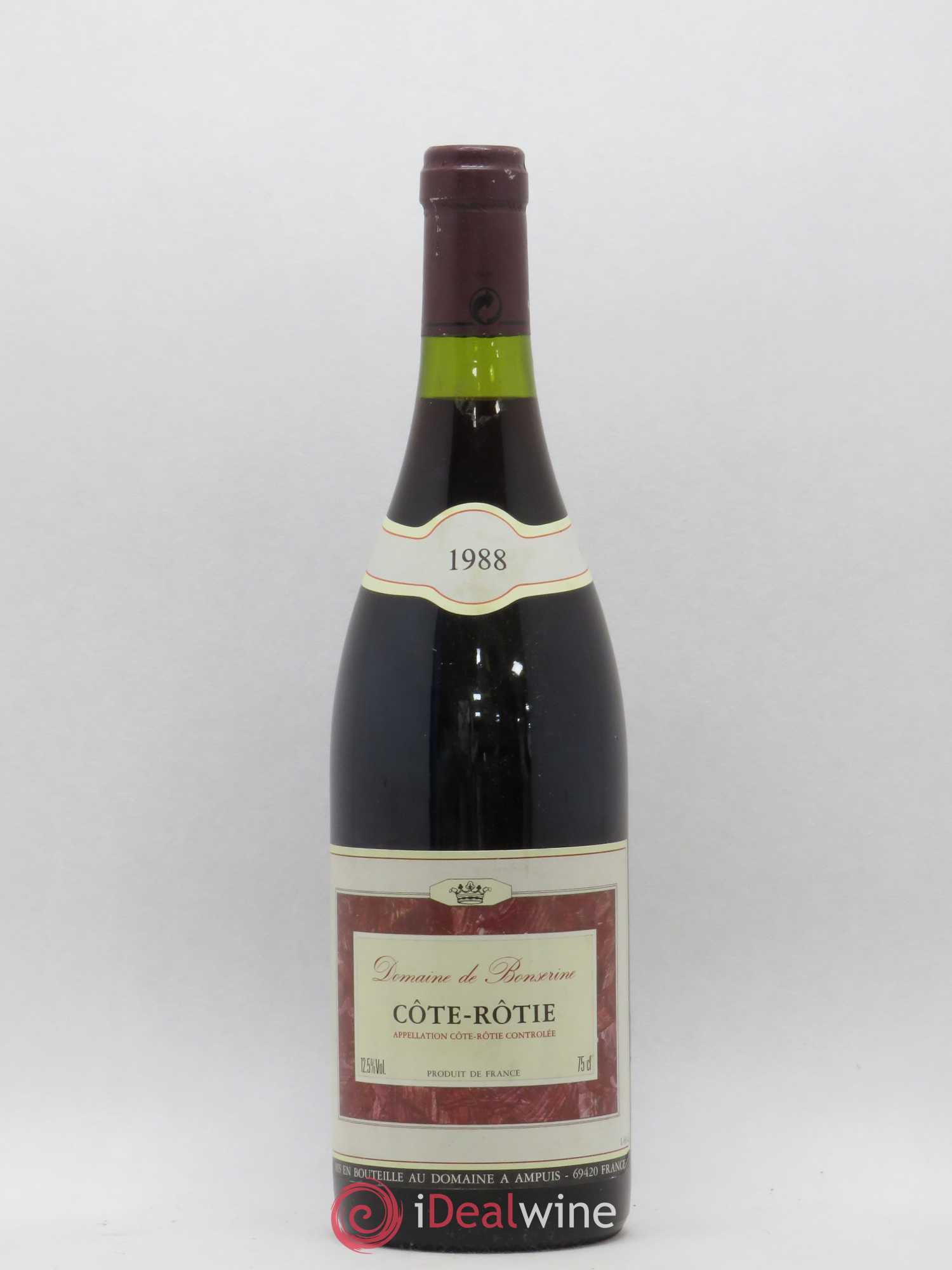 Côte-Rôtie La Garde Bonserine (Domaine de) 1988 - Lot de 1 bouteille - 0