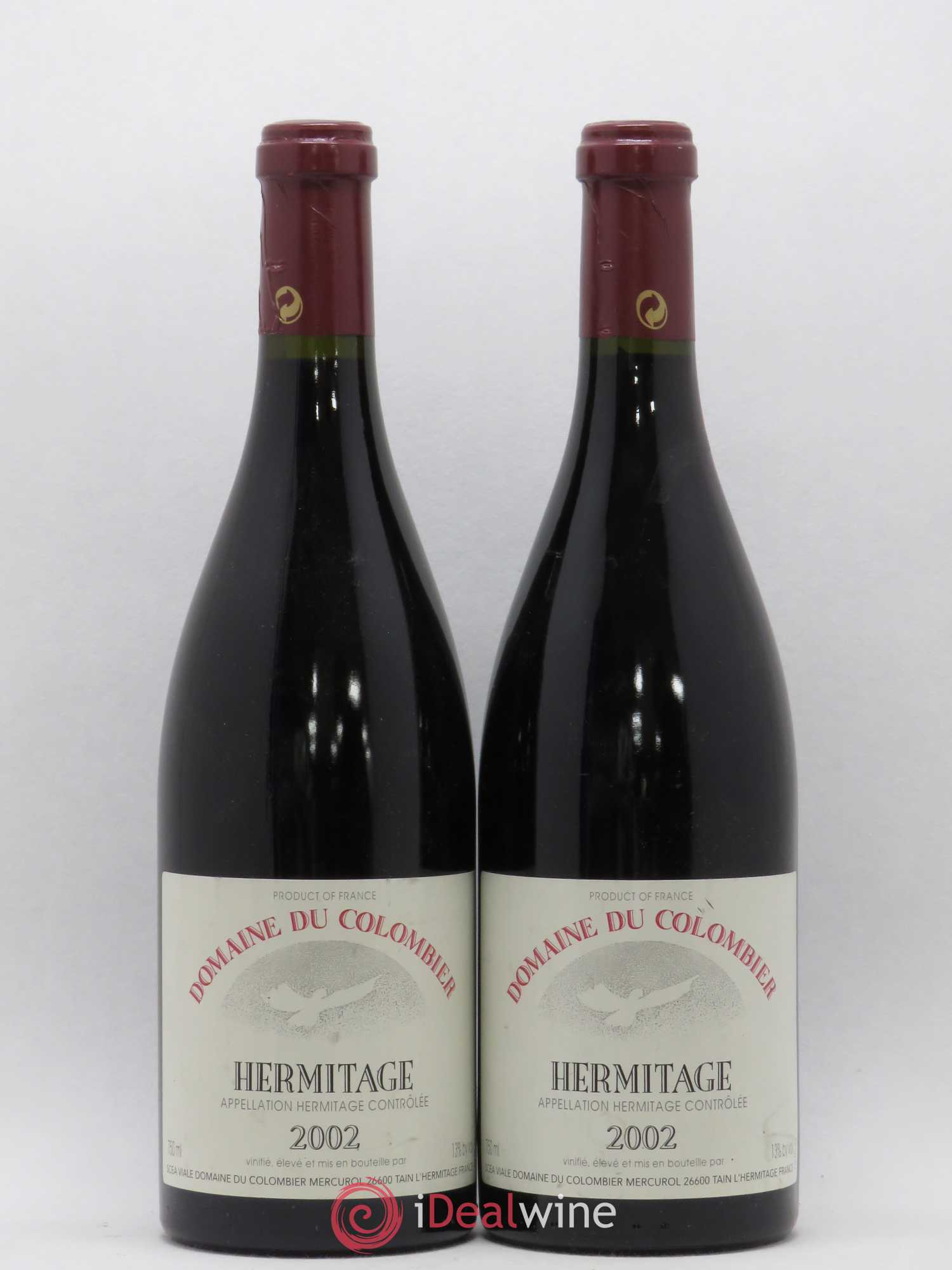 Hermitage Colombier (Domaine du) 2002 - Lot de 2 bouteilles - 0