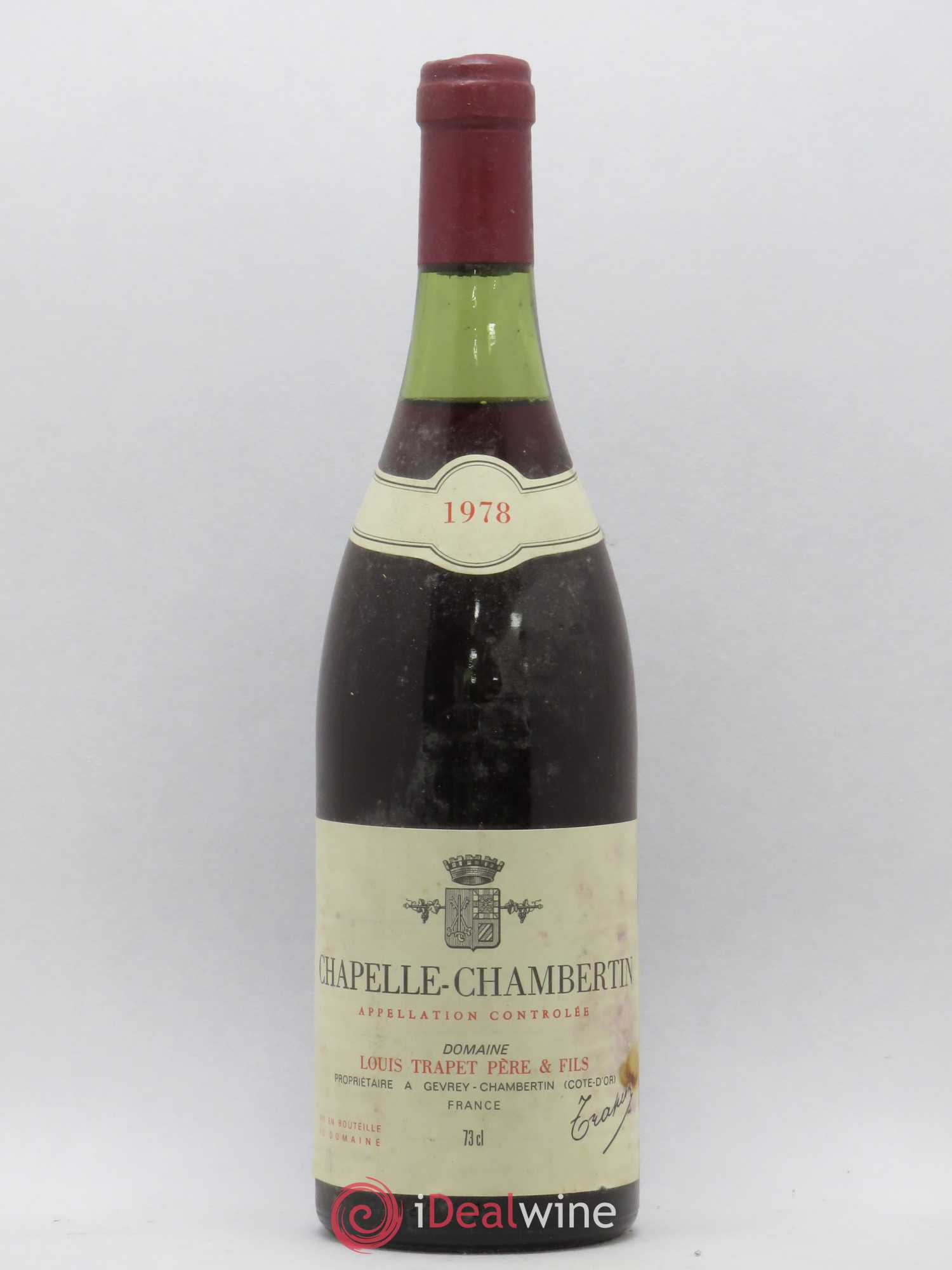 Chapelle-Chambertin Grand Cru Domaine Trapet 1978 - Lot de 1 bouteille - 0