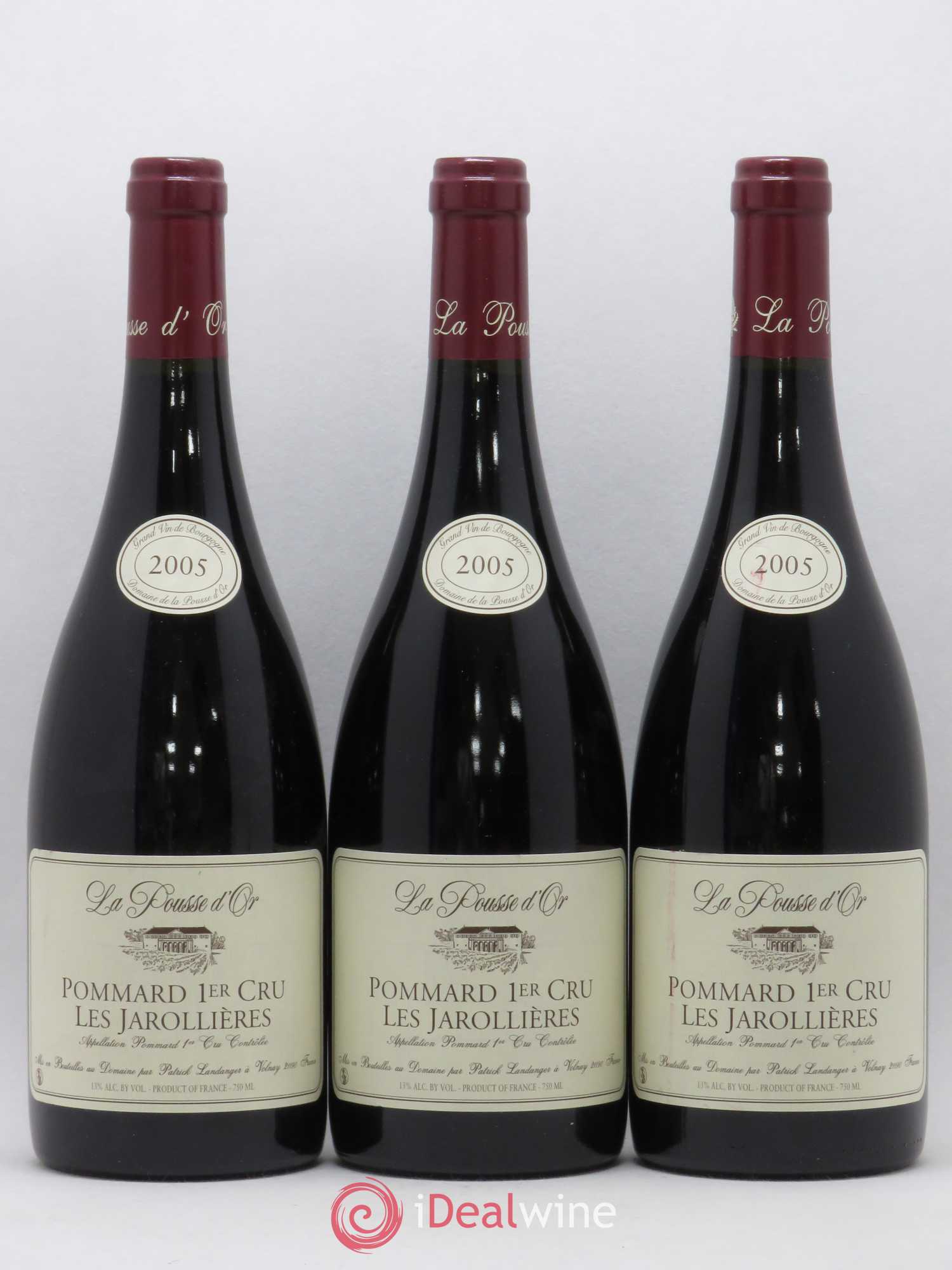 Pommard 1er Cru Les Jarollières La Pousse d'Or (Domaine de) 2005 - Lot de 3 bouteilles - 0