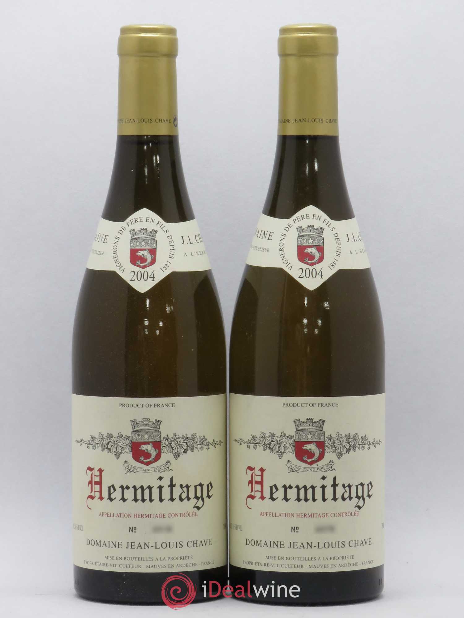 Hermitage Jean-Louis Chave 2004 - Lot de 2 bouteilles - 0