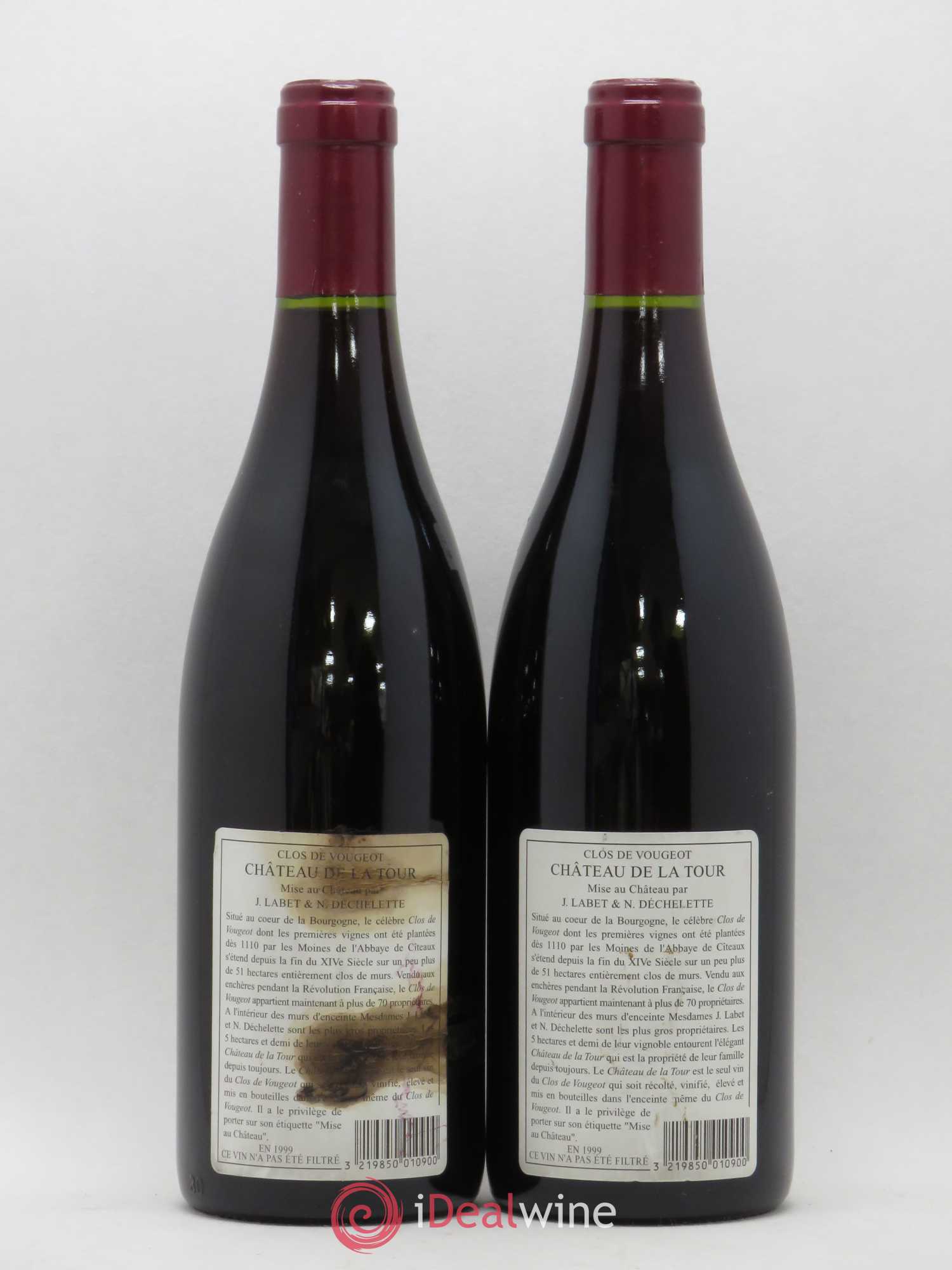 Clos de Vougeot Grand Cru Château de La Tour 1999 - Lotto di 2 bottiglie - 1