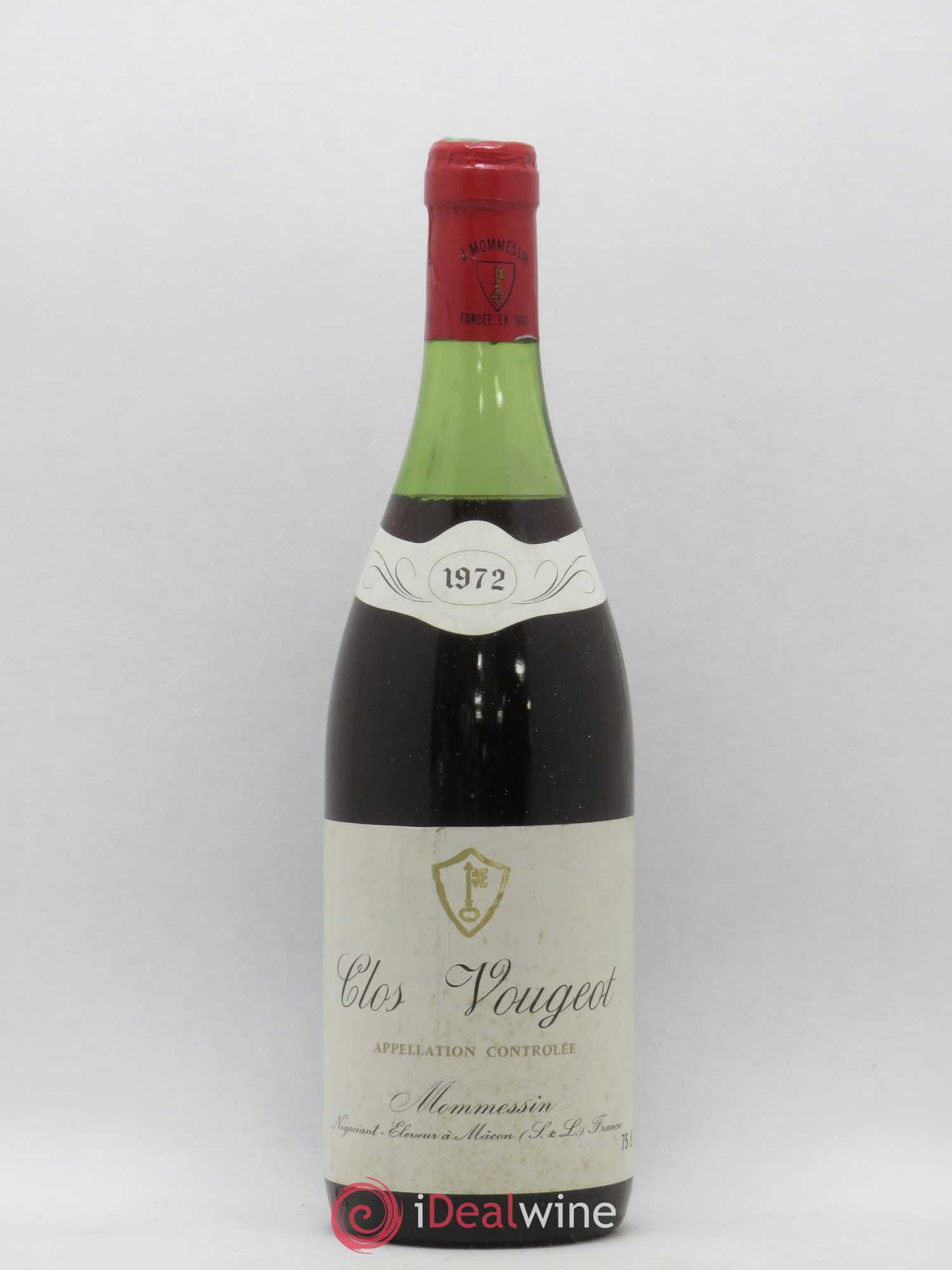Clos de Vougeot Grand Cru Mommessin 1972 - Lot de 1 bouteille - 0