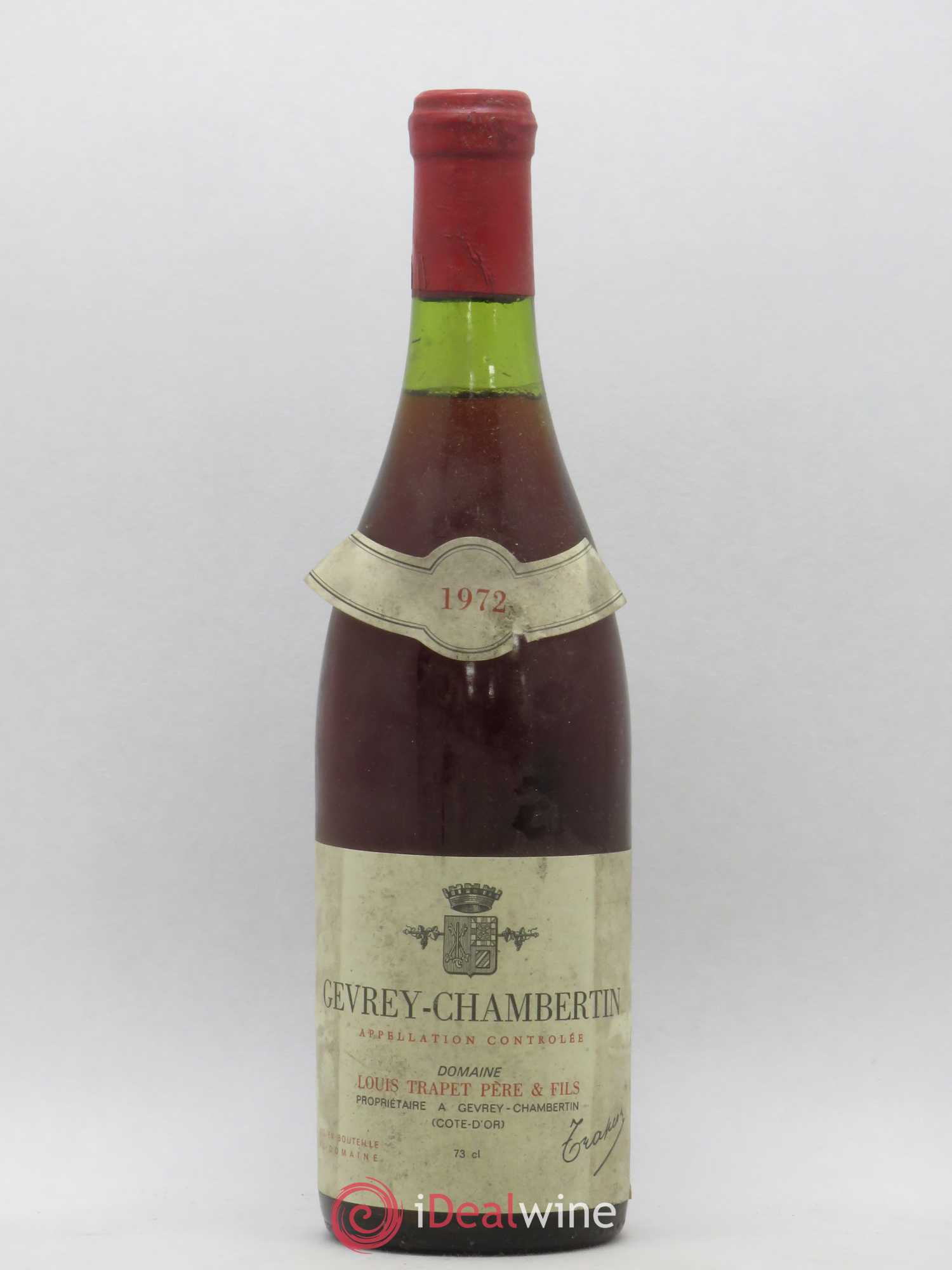 Gevrey-Chambertin Louis Trapet 1972 - Posten von 1 Flasche - 0