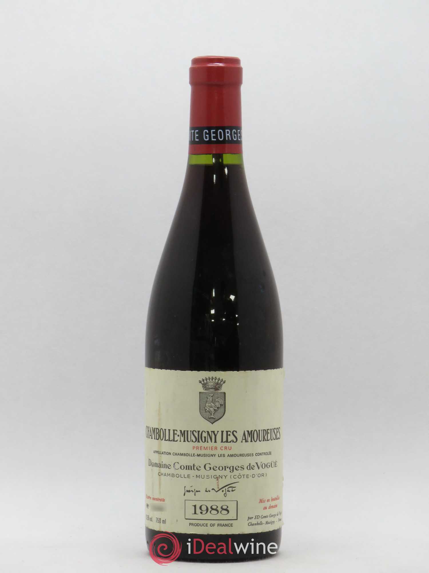 Chambolle-Musigny 1er Cru Les Amoureuses Comte Georges de Vogüé 1988 - Lot de 1 bouteille - 0