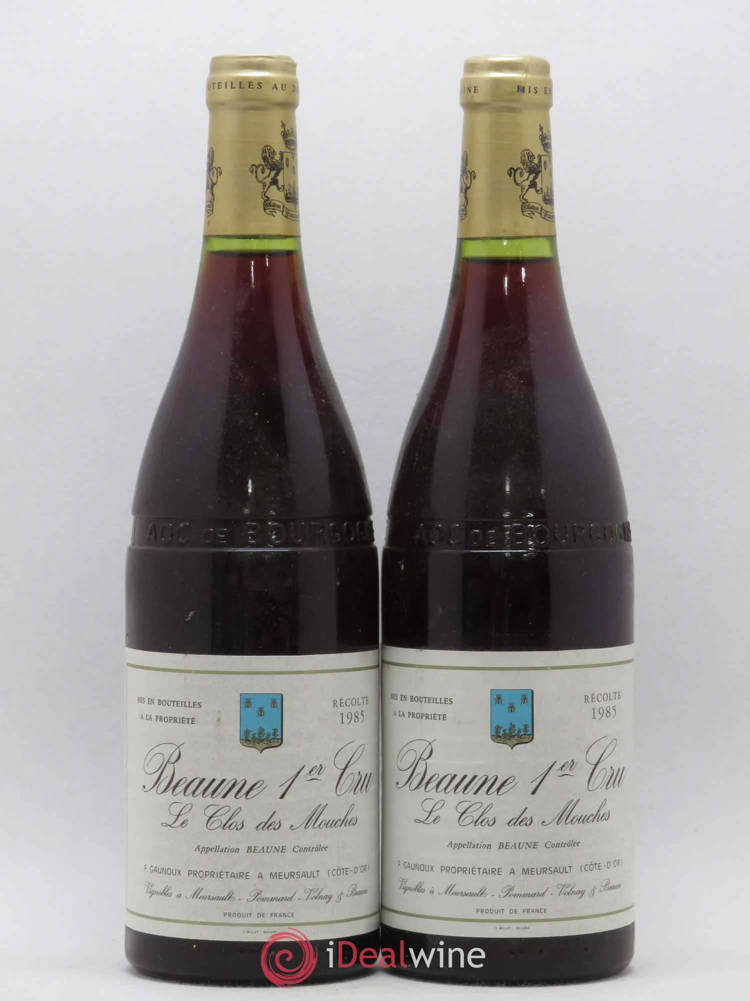 Beaune 1er Cru Clos des Mouches Gaunoux 1985 - Posten von 2 Flaschen - 0