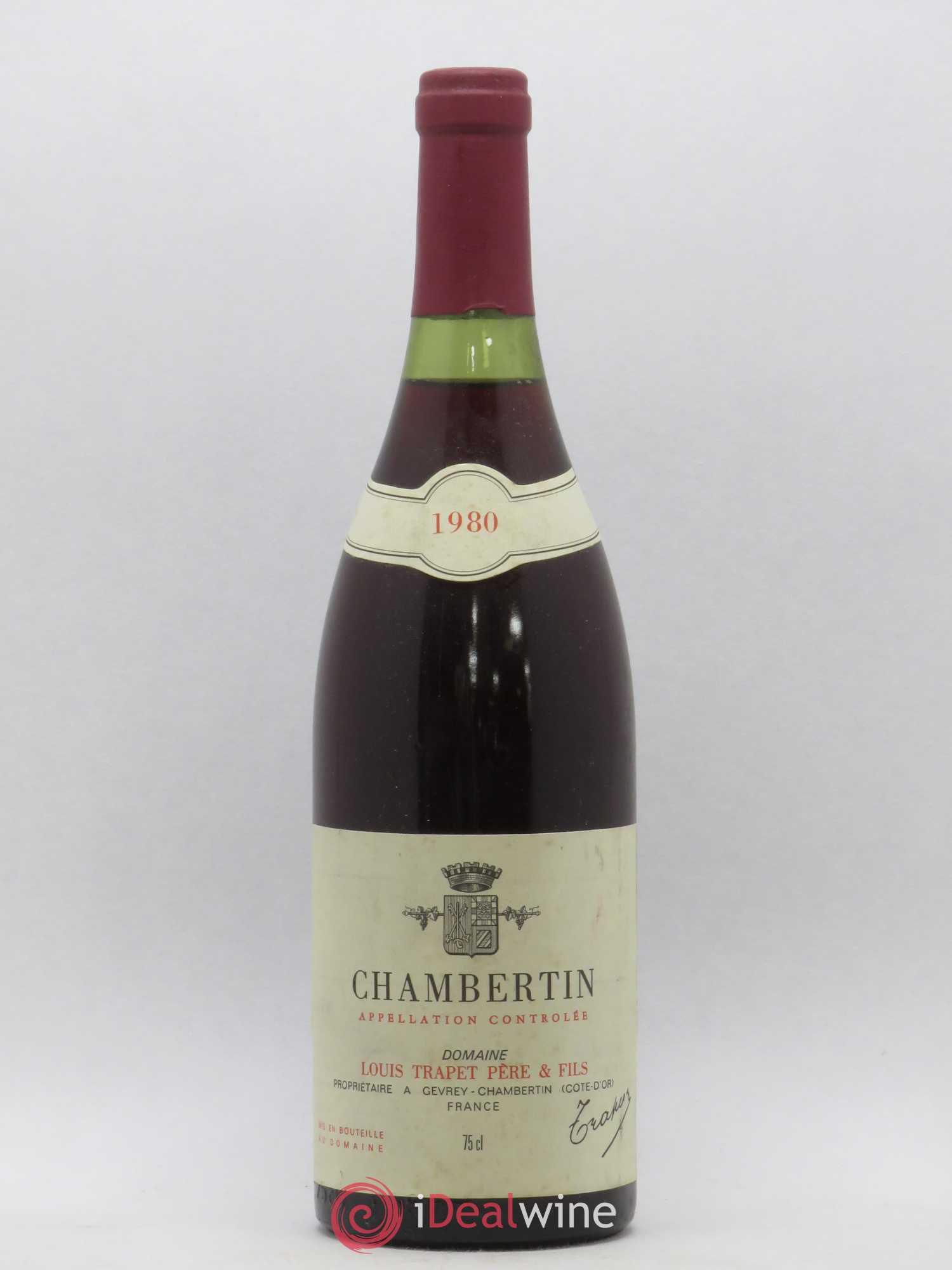 Chambertin Grand Cru Louis Trapet 1980 - Lot de 1 bouteille - 0