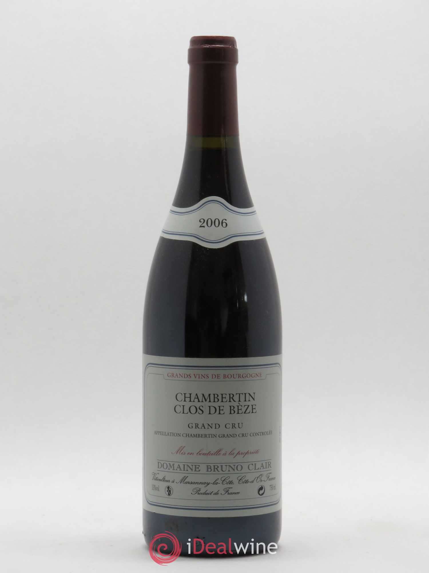 Chambertin Clos de Bèze Grand Cru Bruno Clair (Domaine) 2006 - Lot de 1 bouteille - 0