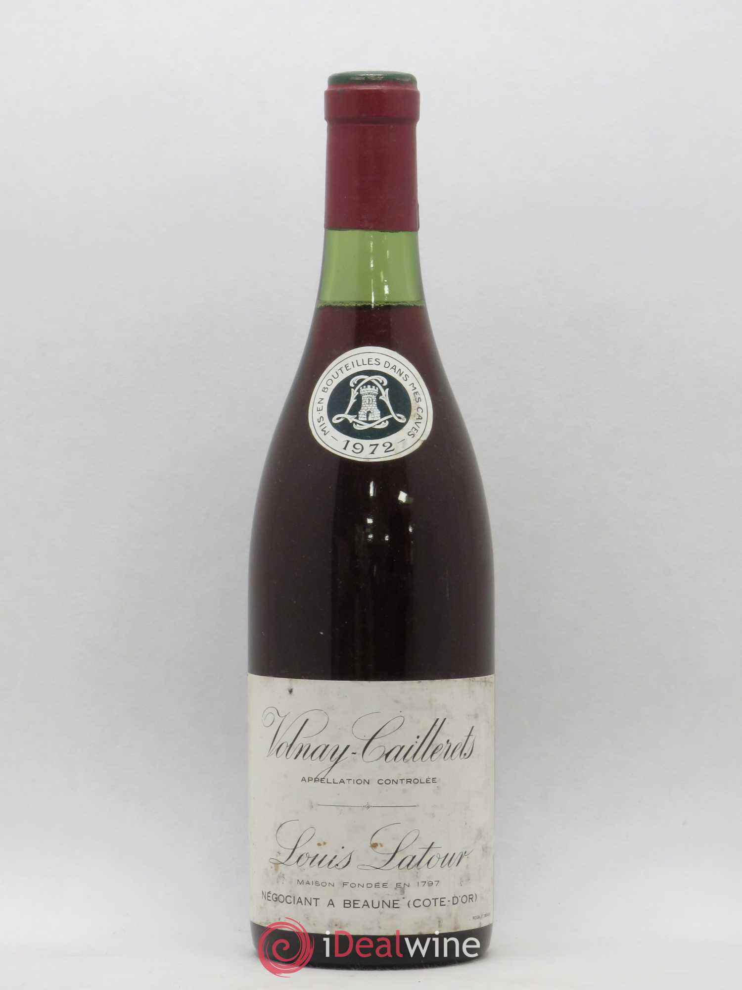 Volnay 1er Cru Les Caillerets Louis Latour 1972 - Posten von 1 Flasche - 0