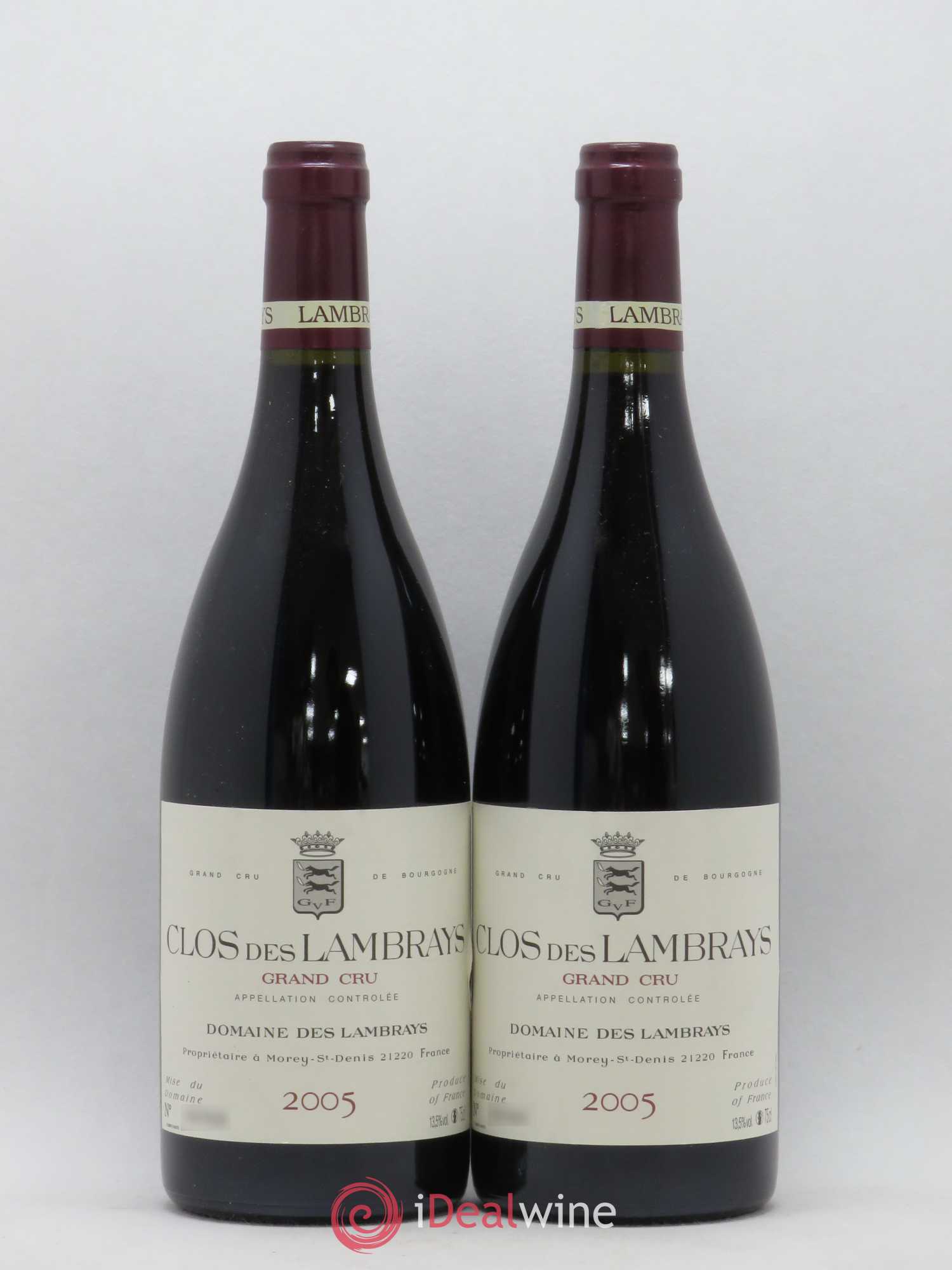Clos des Lambrays Grand Cru Domaine des Lambrays 2005 - Lotto di 2 bottiglie - 0