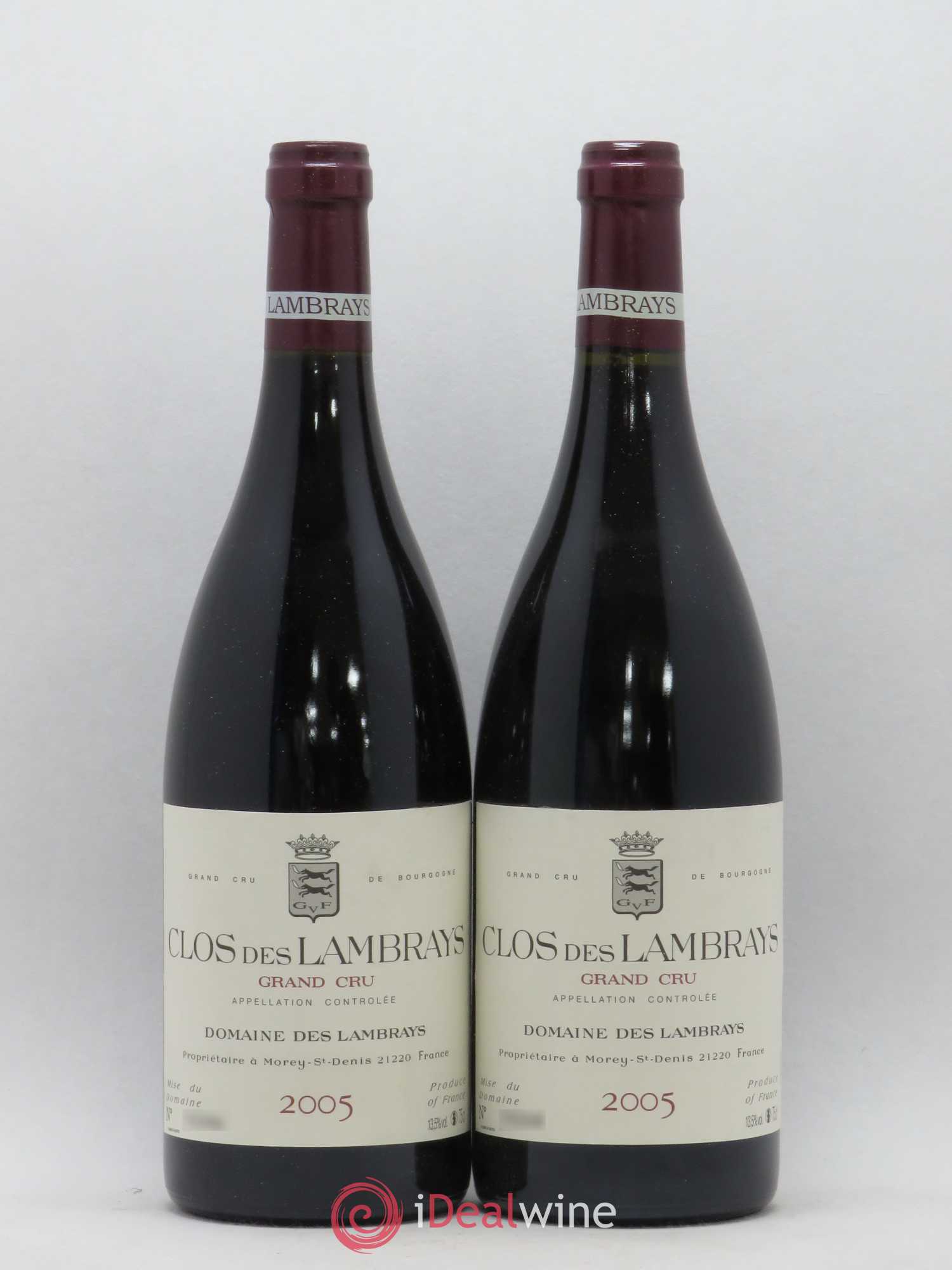 Clos des Lambrays Grand Cru Domaine des Lambrays 2005 - Lot de 2 bouteilles - 0