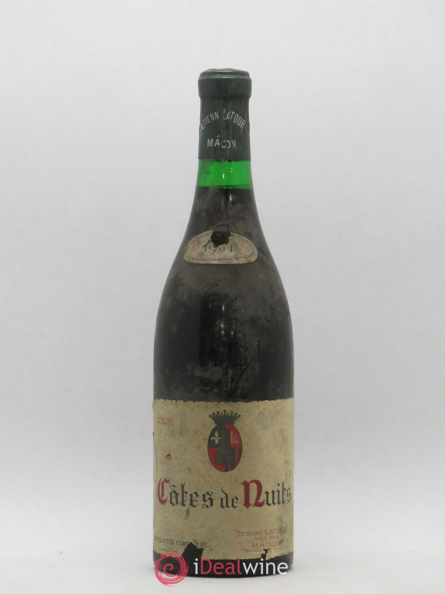 Côte de Nuits-Villages Etienne Latour 1961 - Posten von 1 Flasche - 0