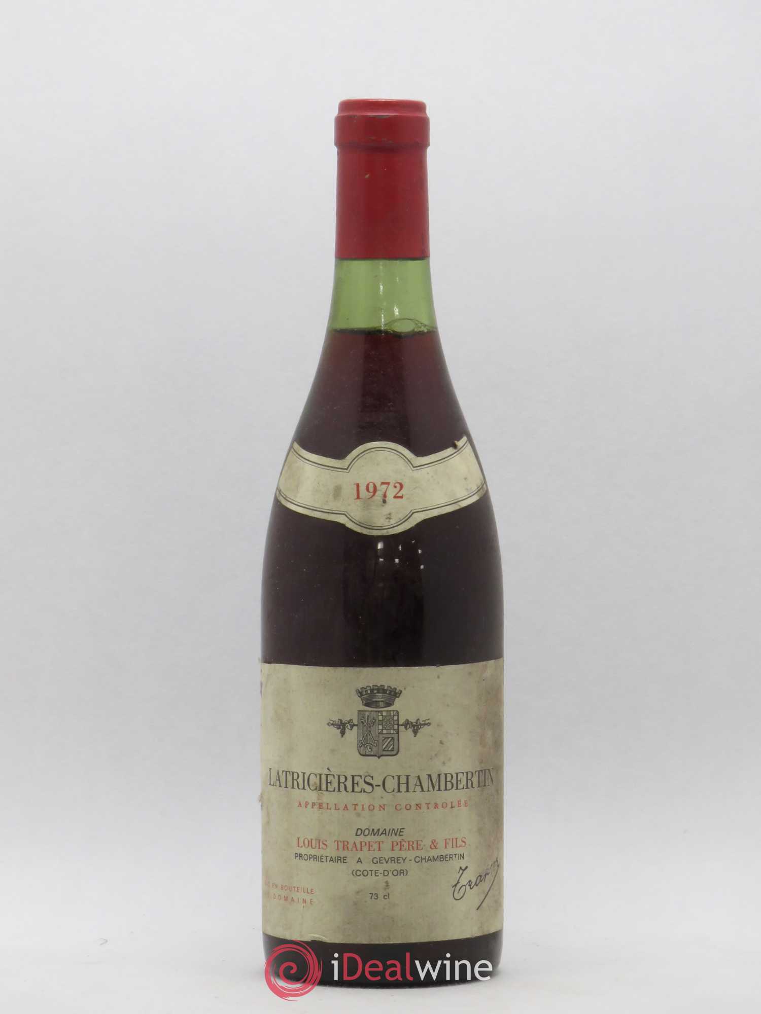 Latricières-Chambertin Grand Cru Louis Trapet 1972 - Lot de 1 bouteille - 0