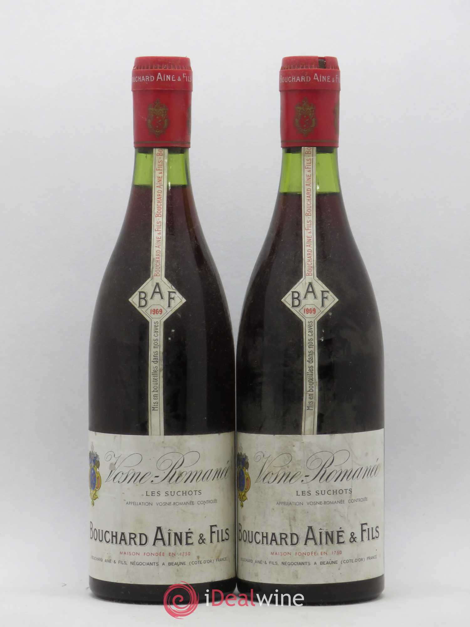 Vosne-Romanée 1er Cru Bouchard Ainé & Fils 1969 - Lot de 2 bouteilles - 0