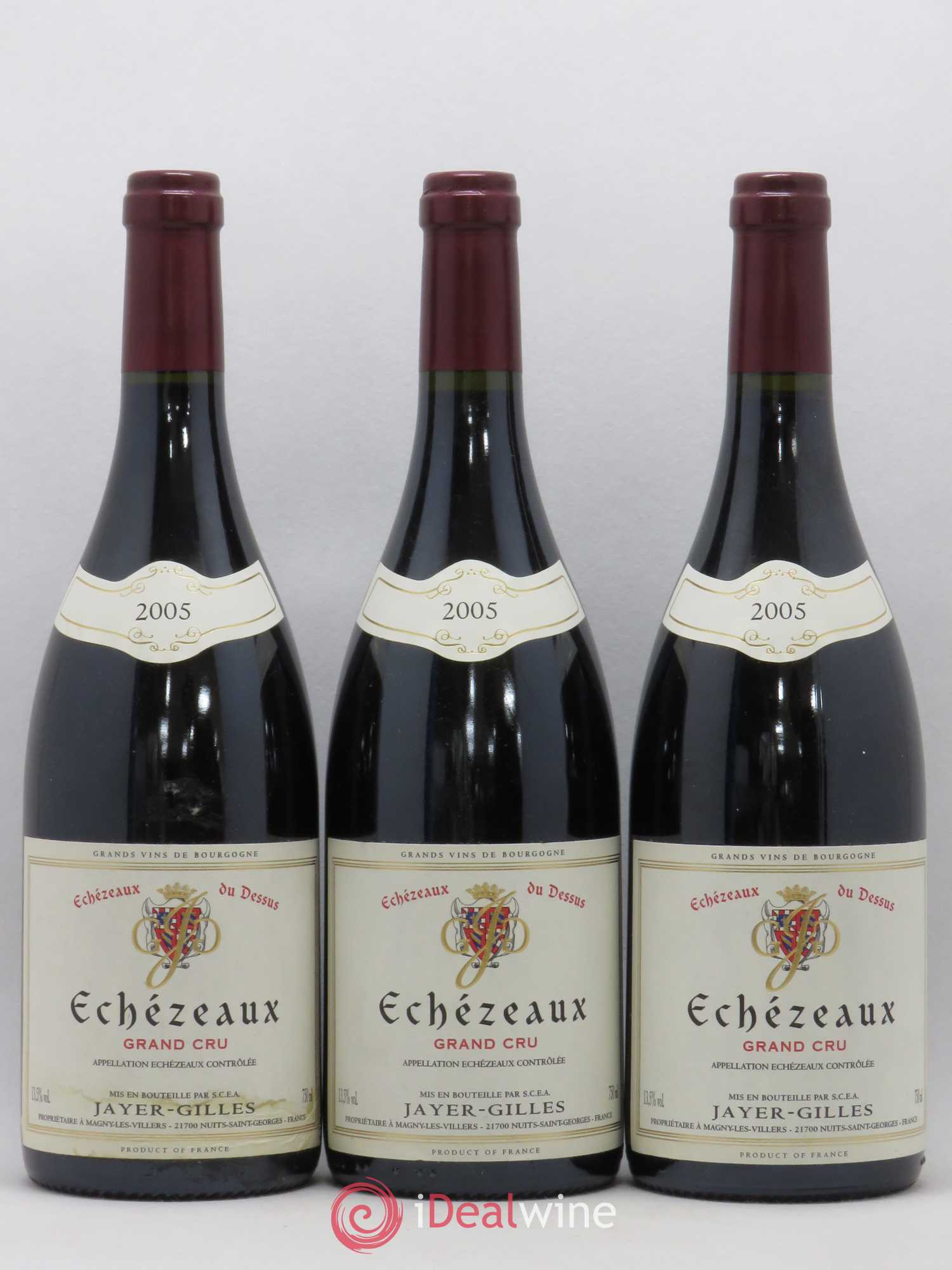 Echezeaux Grand Cru Jayer-Gilles 2005 - Lot de 3 bouteilles - 0