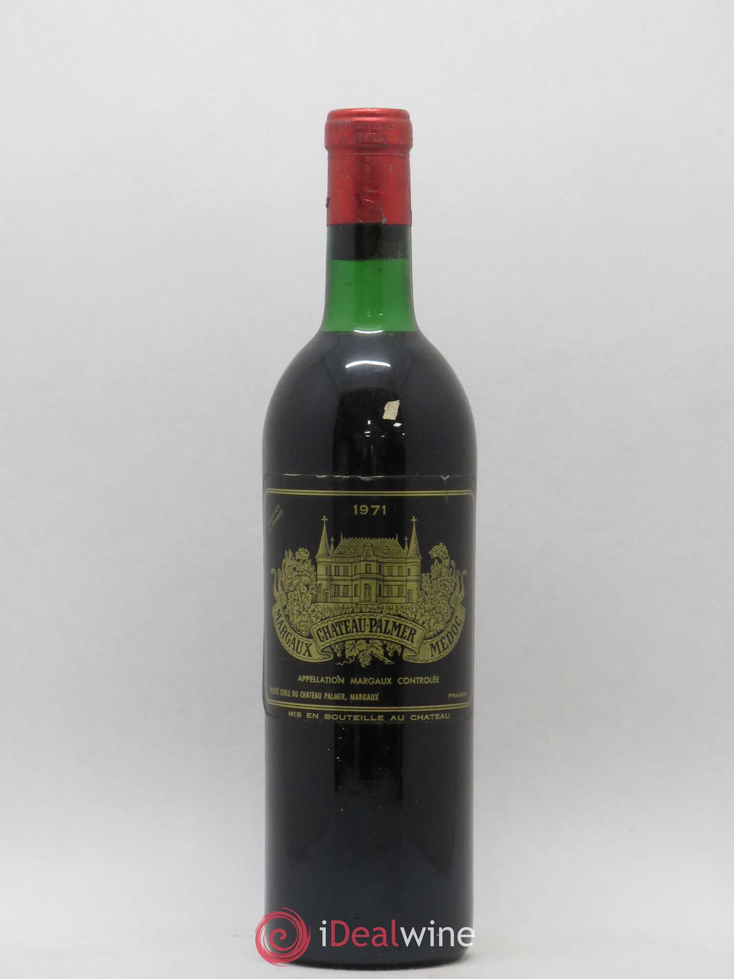 Château Palmer 3ème Grand Cru Classé 1971 - Lot de 1 bouteille - 0
