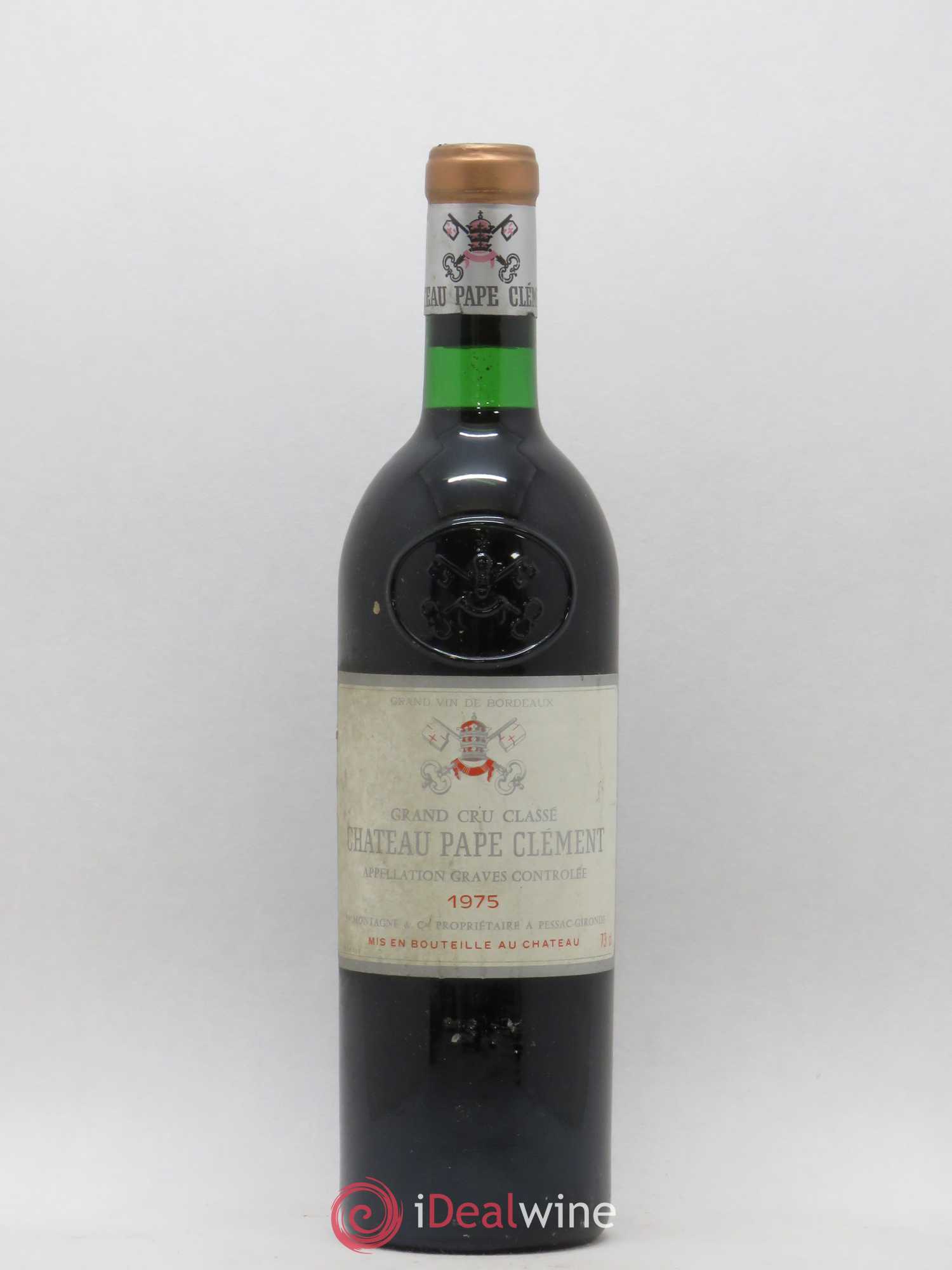 Château Pape Clément Cru Classé de Graves 1975 - Lot de 1 bouteille - 0