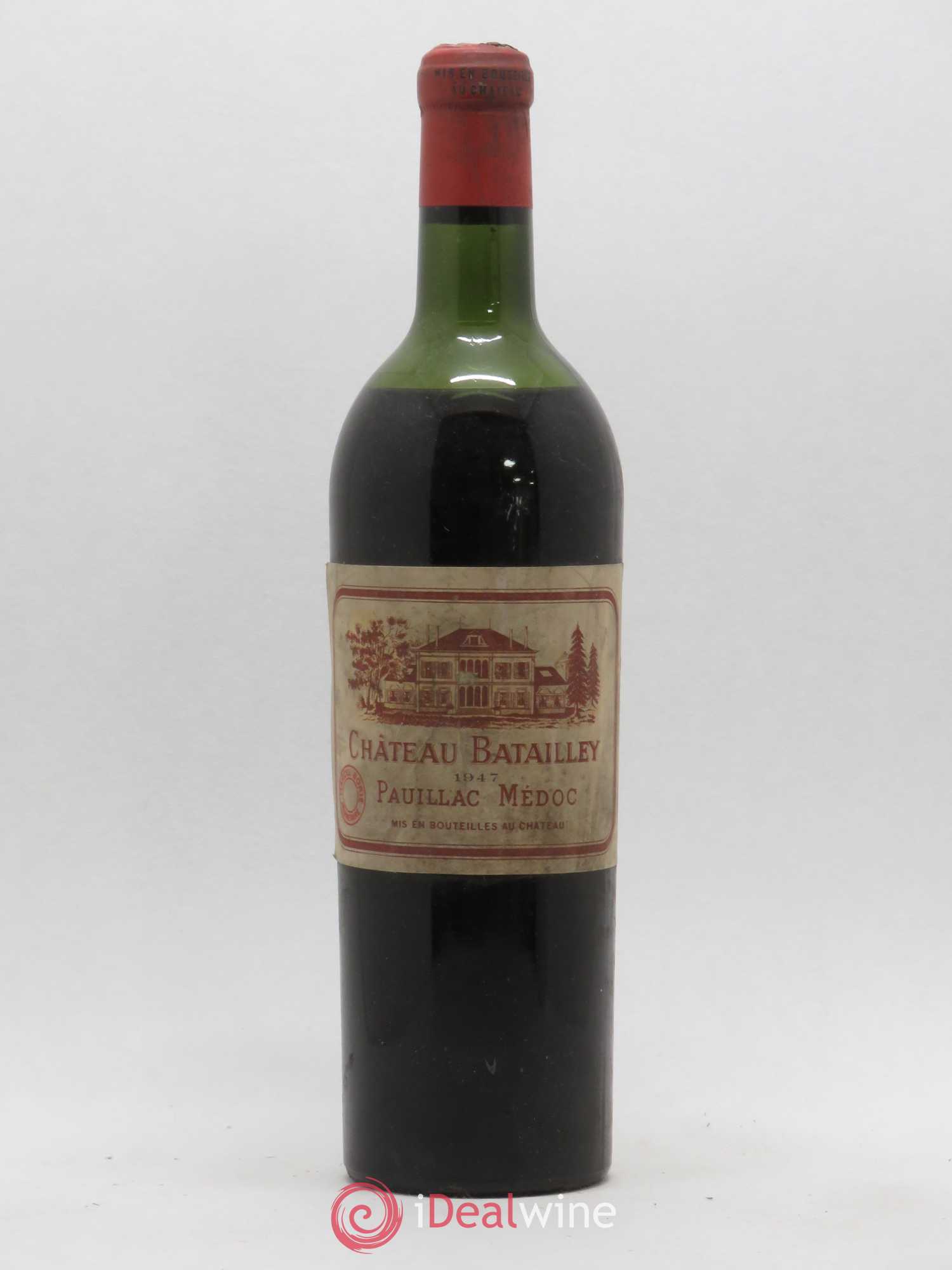 Château Batailley 5ème Grand Cru Classé 1947 - Lot de 1 bouteille - 0