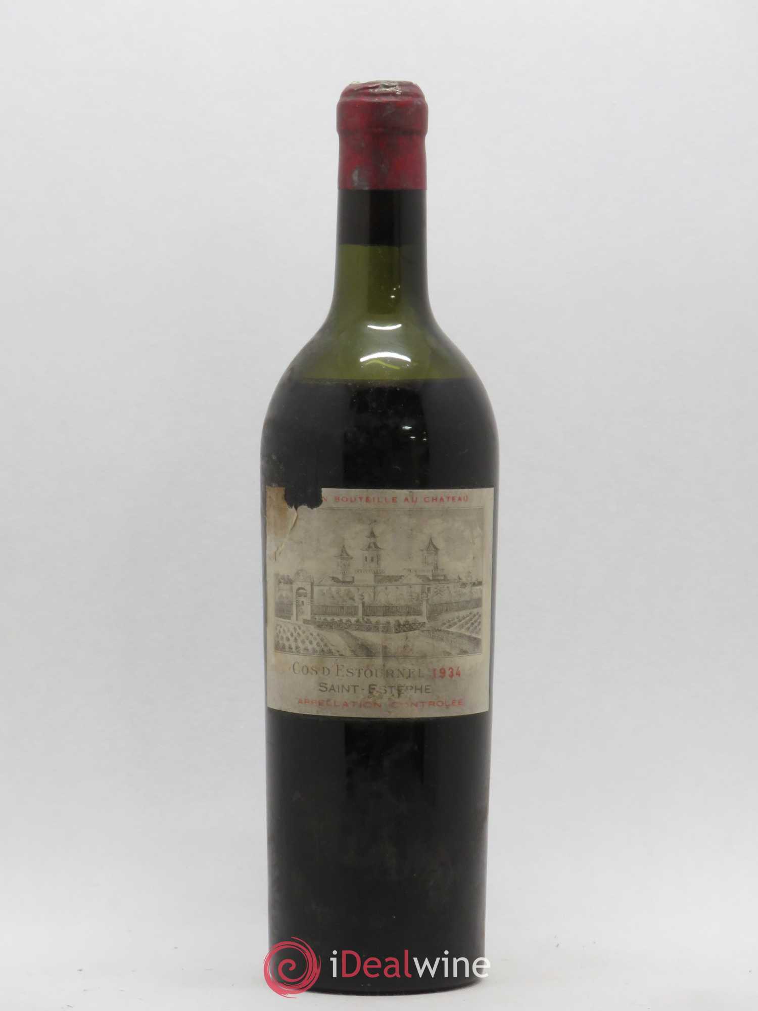 Cos d'Estournel 2ème Grand Cru Classé 1934 - Lot de 1 bouteille - 0