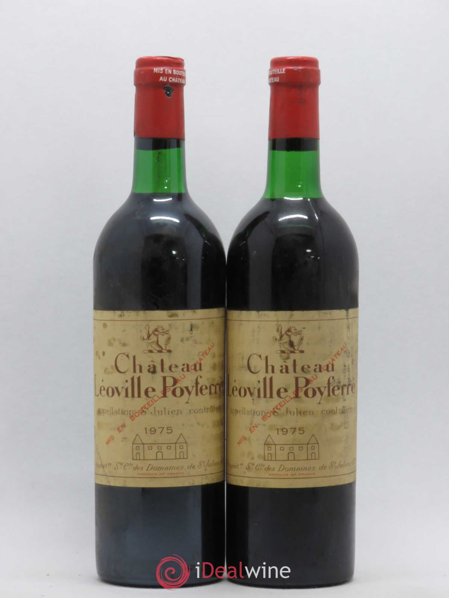 Château Léoville Poyferré 2ème Grand Cru Classé 1975 - Lot de 2 bouteilles - 0