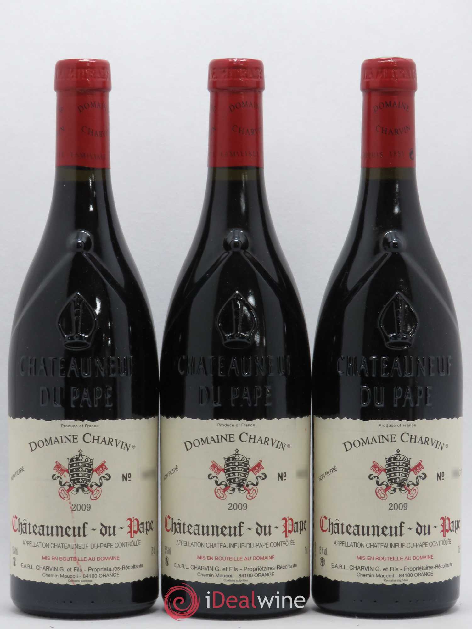 Châteauneuf-du-Pape Charvin (Domaine) 2009 - Lot de 3 bouteilles - 0