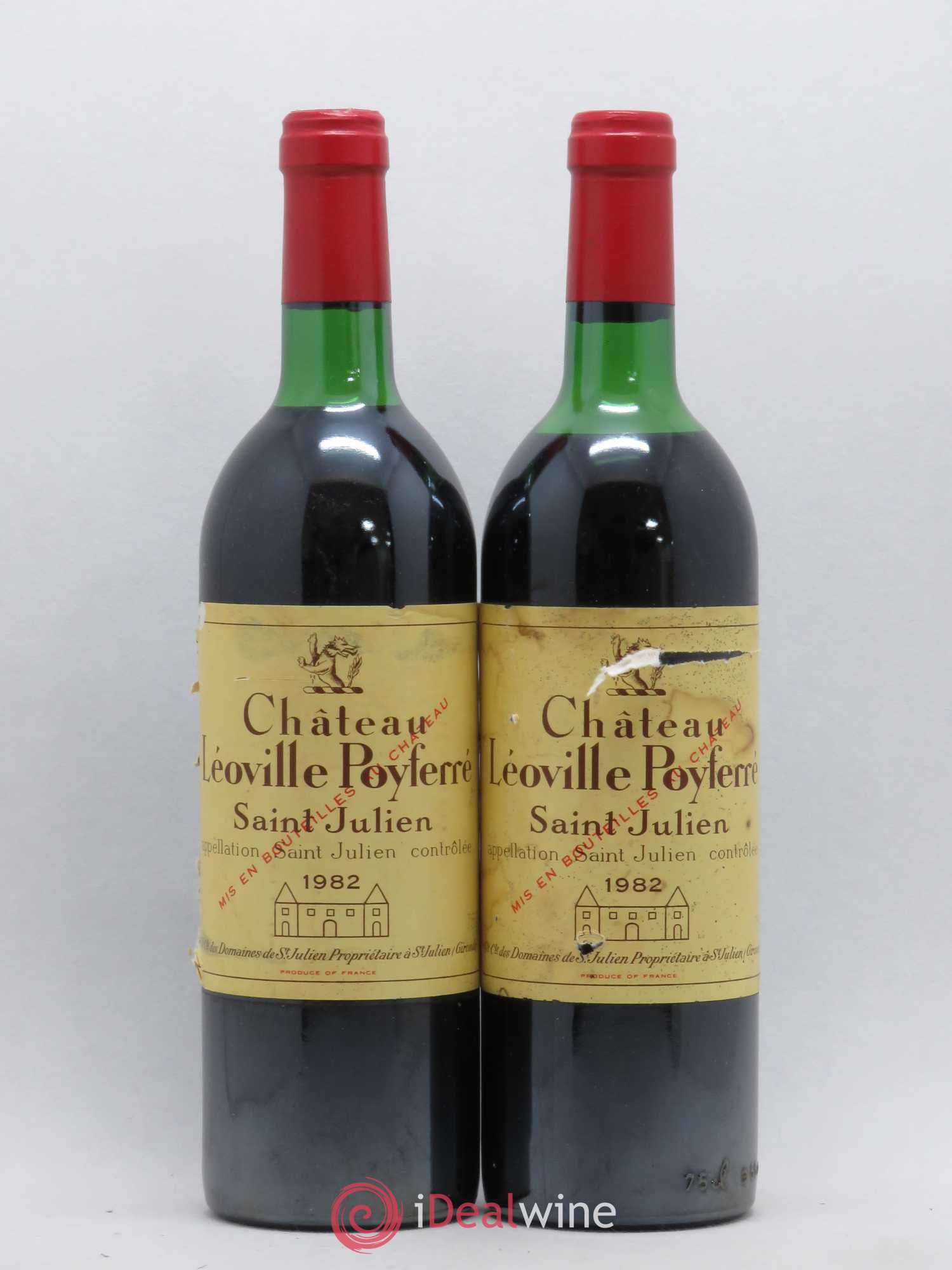 Château Léoville Poyferré 2ème Grand Cru Classé 1982 - Lot de 2 bouteilles - 0