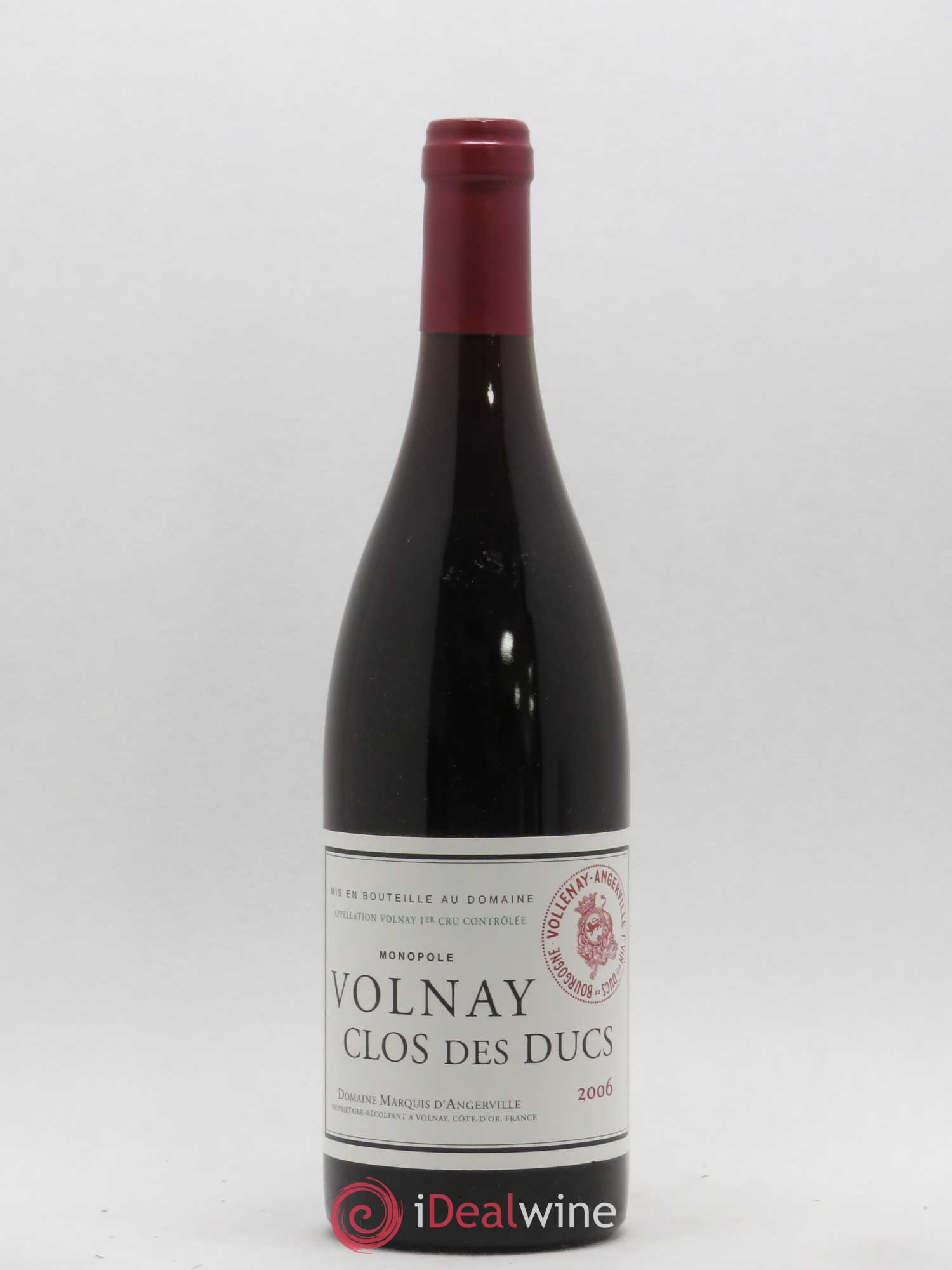 Volnay 1er Cru Clos des Ducs Marquis d'Angerville (Domaine) 2006 - Lot de 1 bouteille - 0
