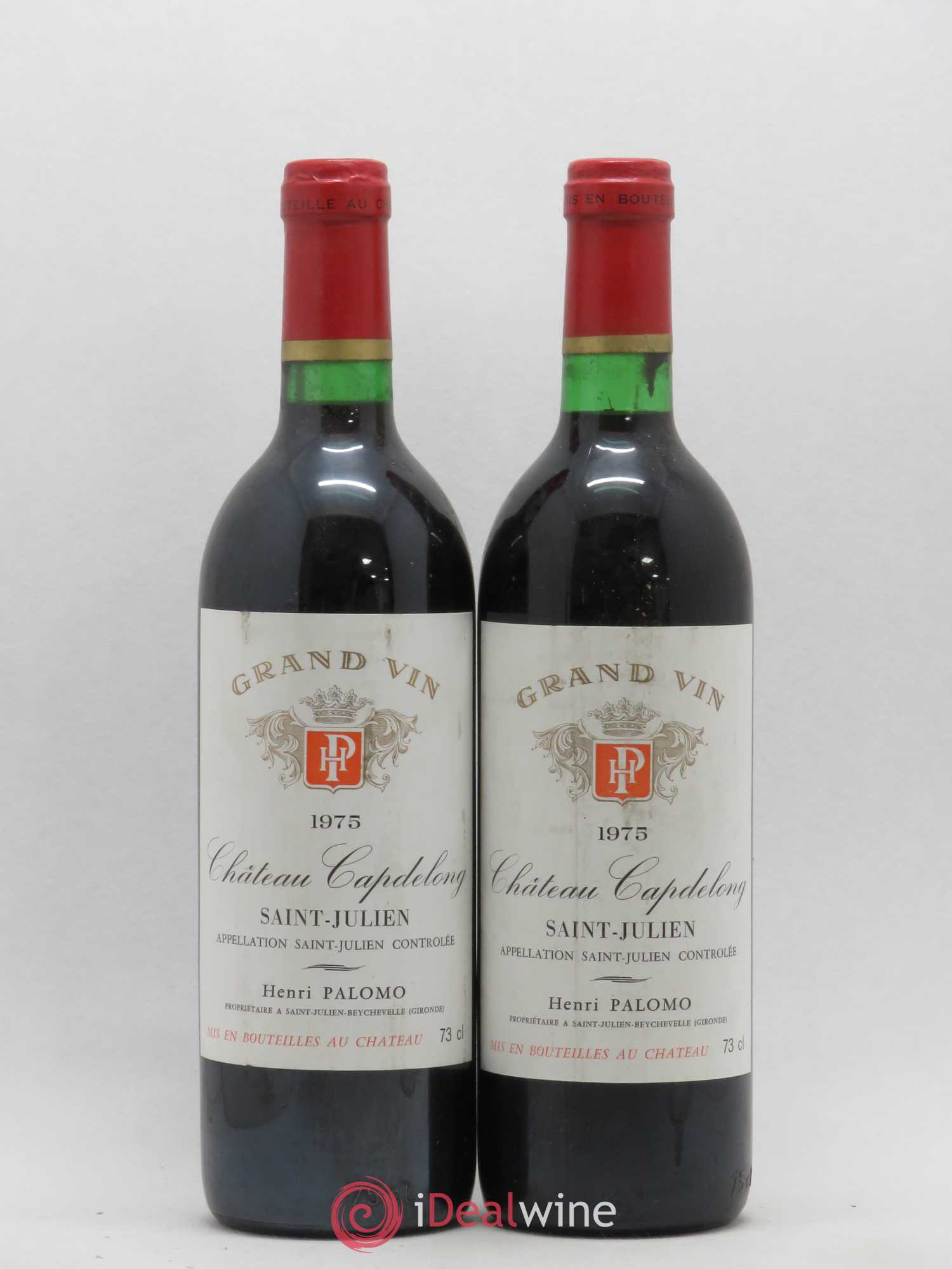 Saint-Julien Château Capdelong (sans prix de réserve) 1975 - Posten von 2 Flaschen - 0