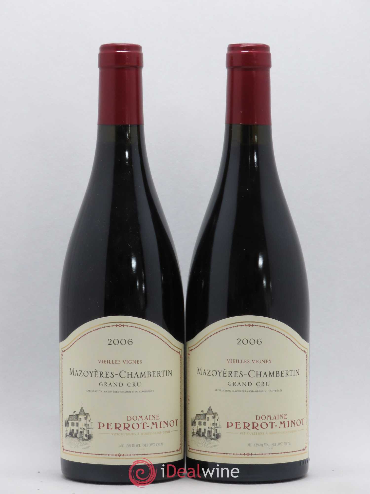 Mazoyères-Chambertin Grand Cru Vieilles Vignes Perrot-Minot 2006 - Lot de 2 bouteilles - 0