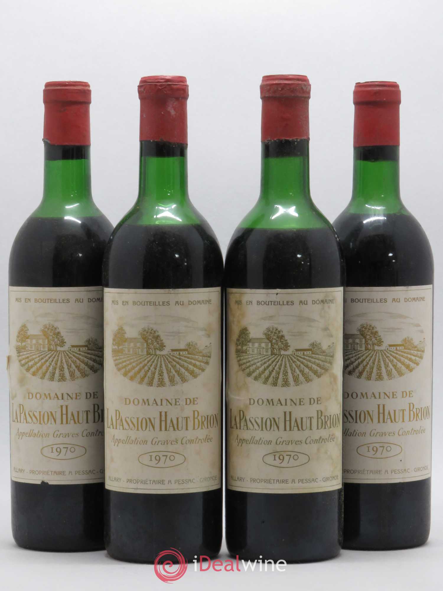 Domaine Allary Haut-Brion 1970 - Lot de 4 bouteilles - 0