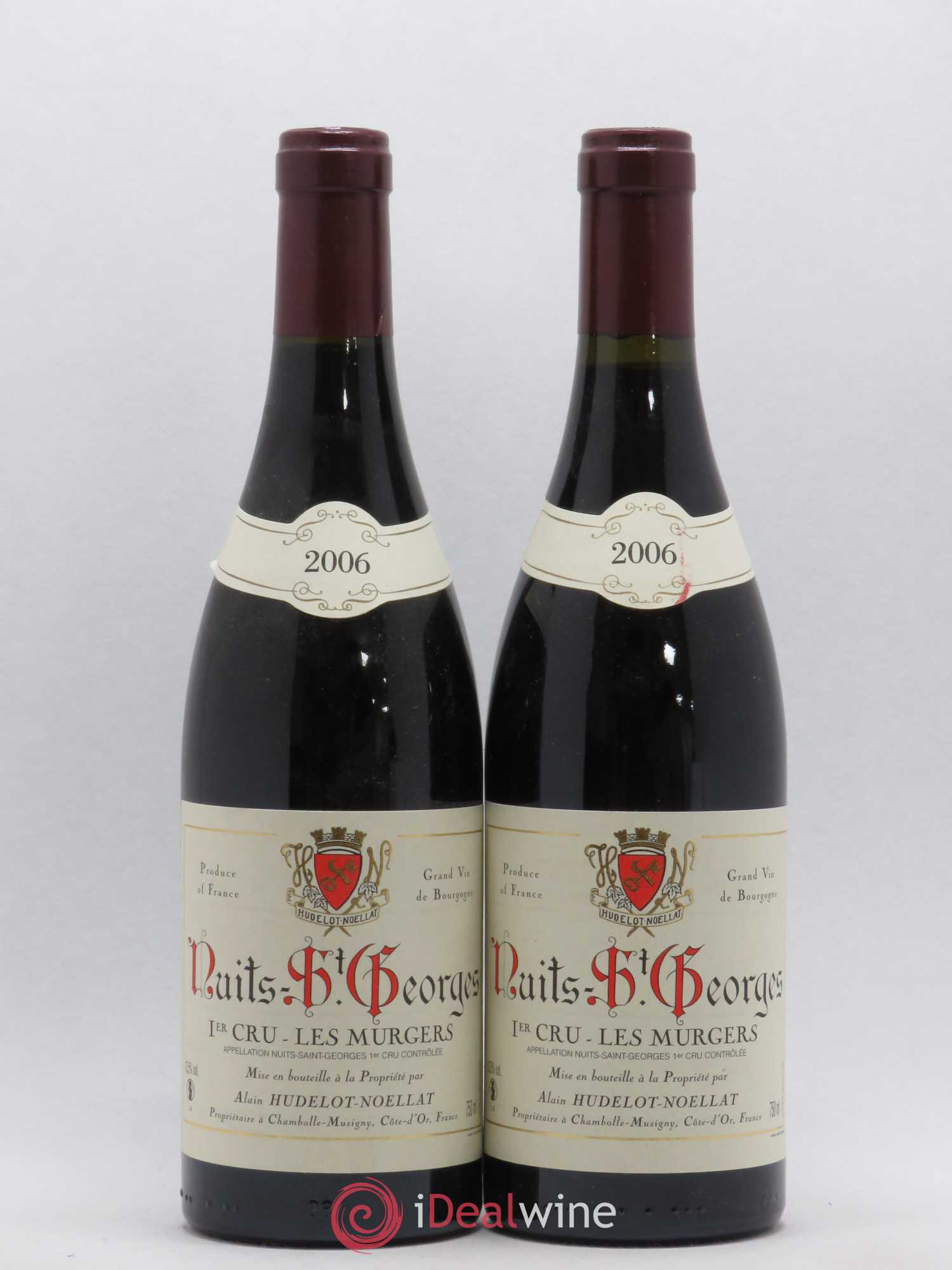 Nuits-Saint-Georges 1er Cru Les Murgers Hudelot-Noëllat 2006 - Lot de 2 bouteilles - 0