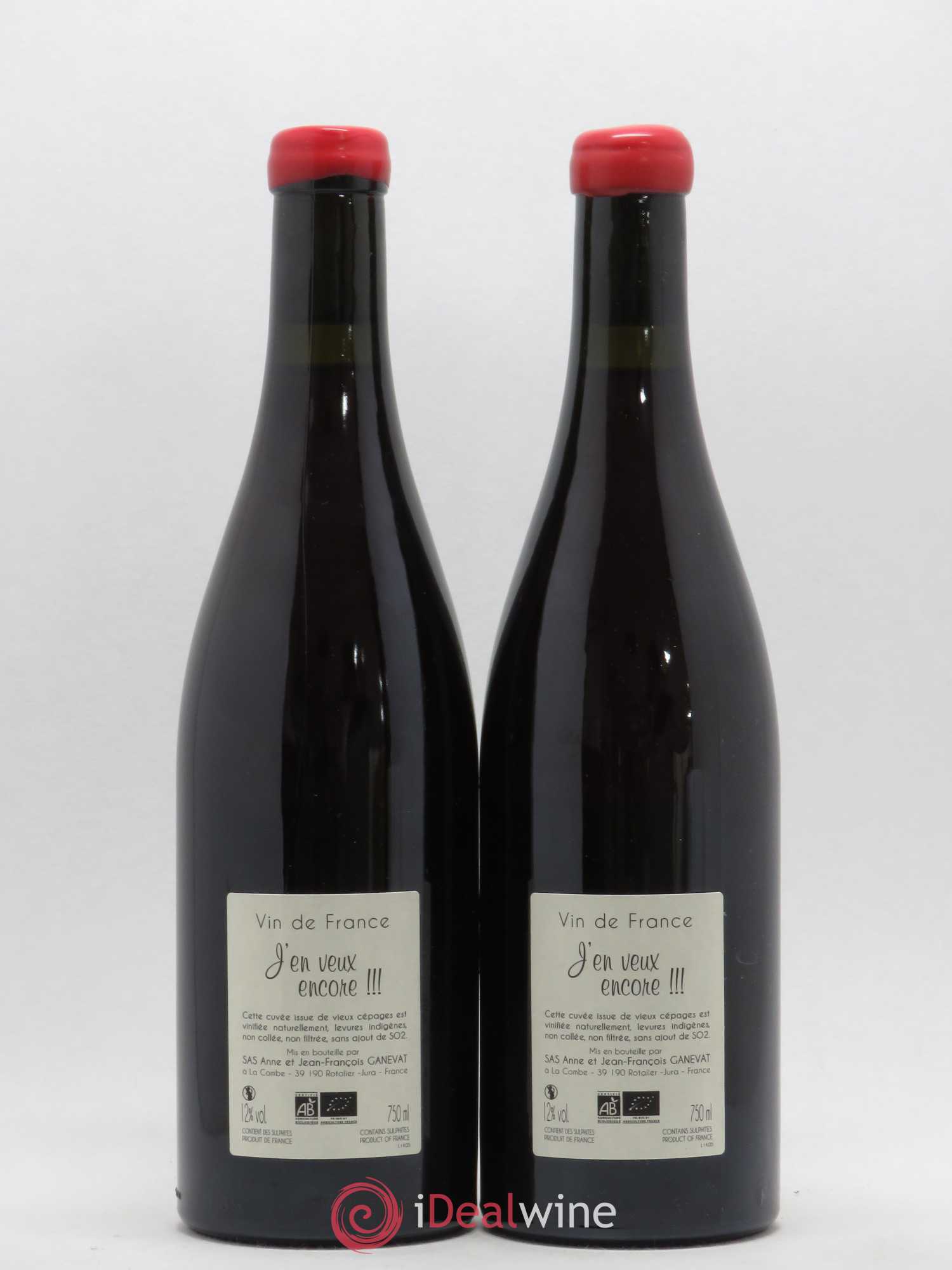 Vin de France J'en veux encore Anne et Jean François Ganevat 2014 - Lot de 2 bouteilles - 1