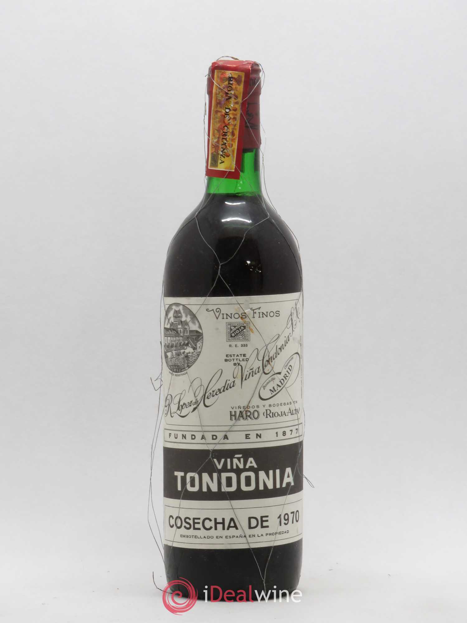 Rioja DOCA Vina Tondonia R. Lopez de Heredia 1970 - Posten von 1 Flasche - 0
