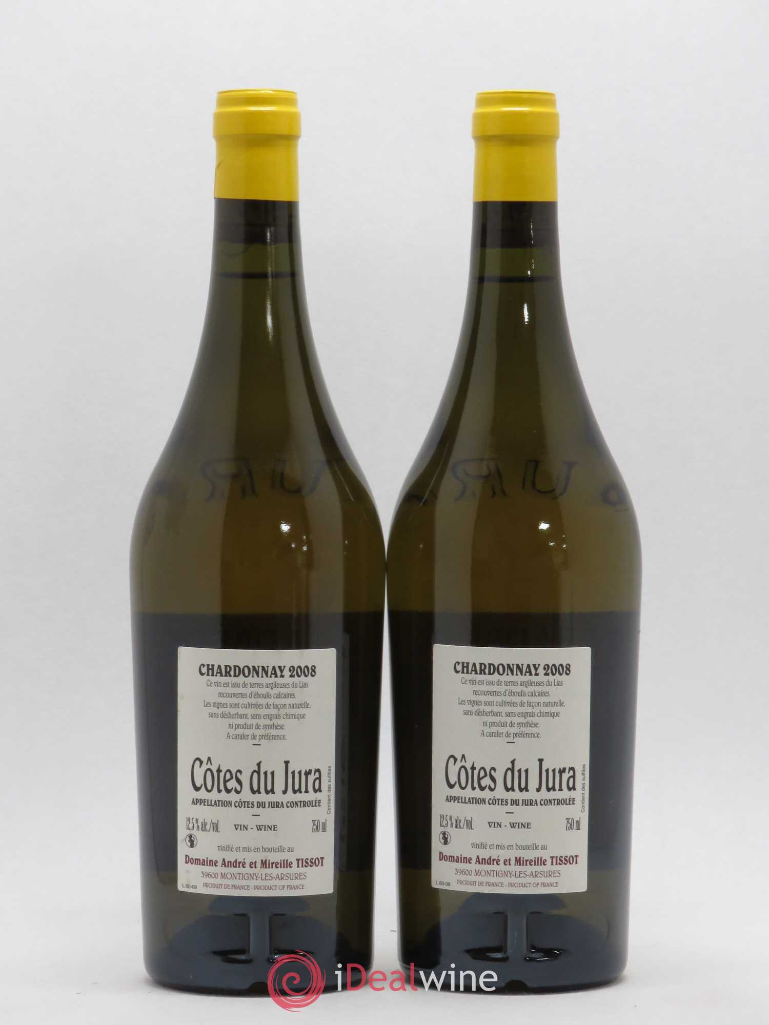 Côtes du Jura En Barberon Bénédicte et Stéphane Tissot 2008 - Lot de 2 bouteilles - 1