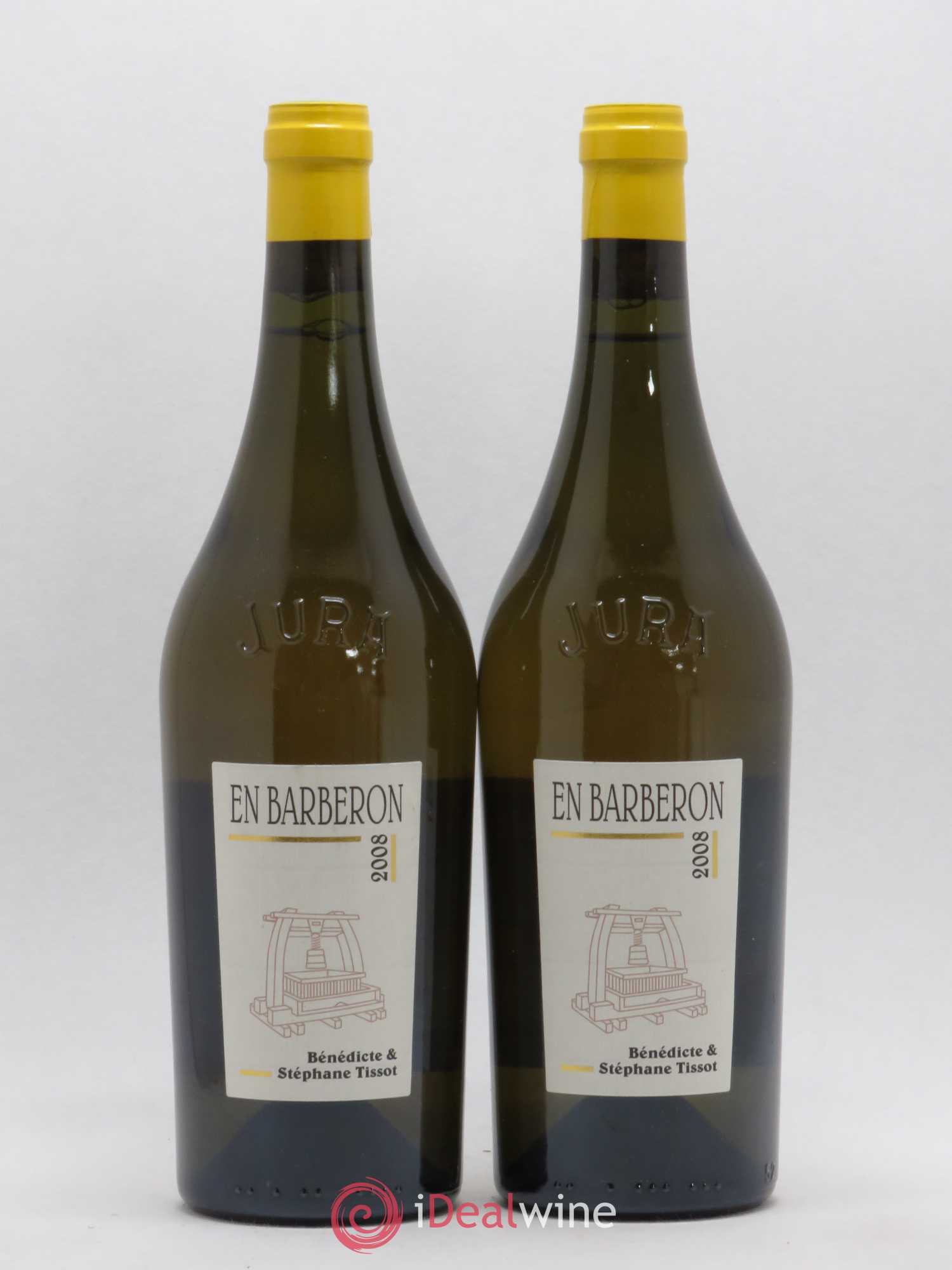 Côtes du Jura En Barberon Bénédicte et Stéphane Tissot 2008 - Lot de 2 bouteilles - 0