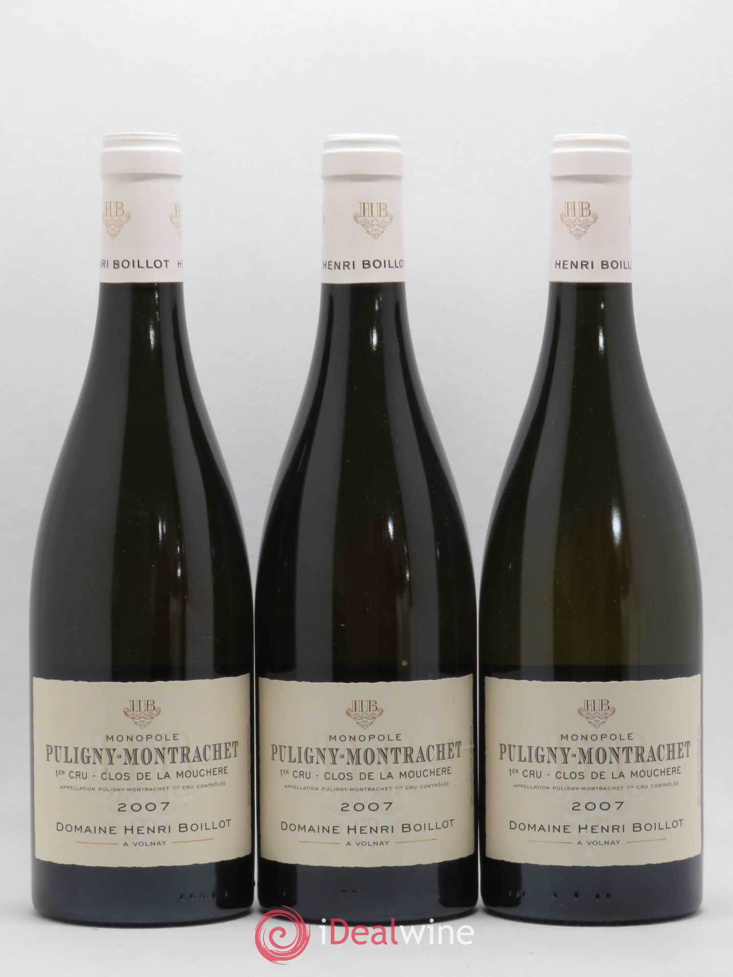 Puligny-Montrachet 1er Cru Clos de la Mouchère Henri Boillot (Domaine) 2007 - Lot de 3 bouteilles - 0