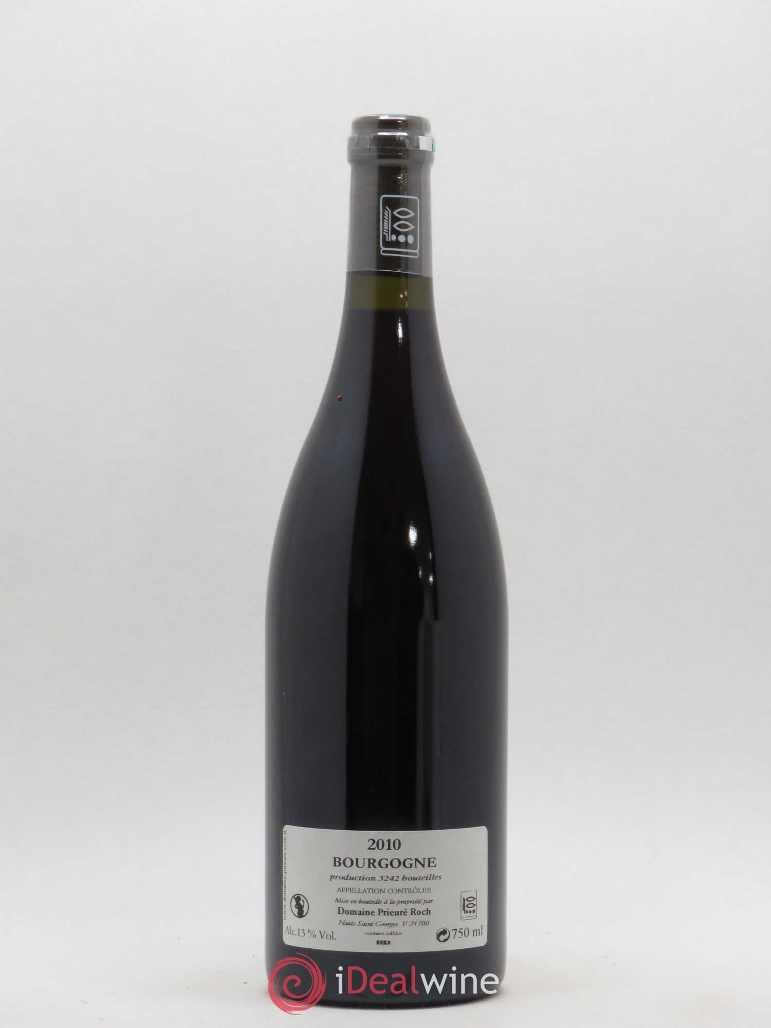 Bourgogne Pinoterie Prieuré Roch 2010 - Lot de 1 bouteille - 1
