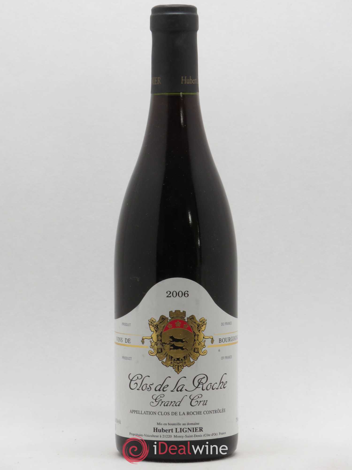 Clos de la Roche Grand Cru Hubert Lignier (Domaine) 2006 - Lot de 1 bouteille - 0