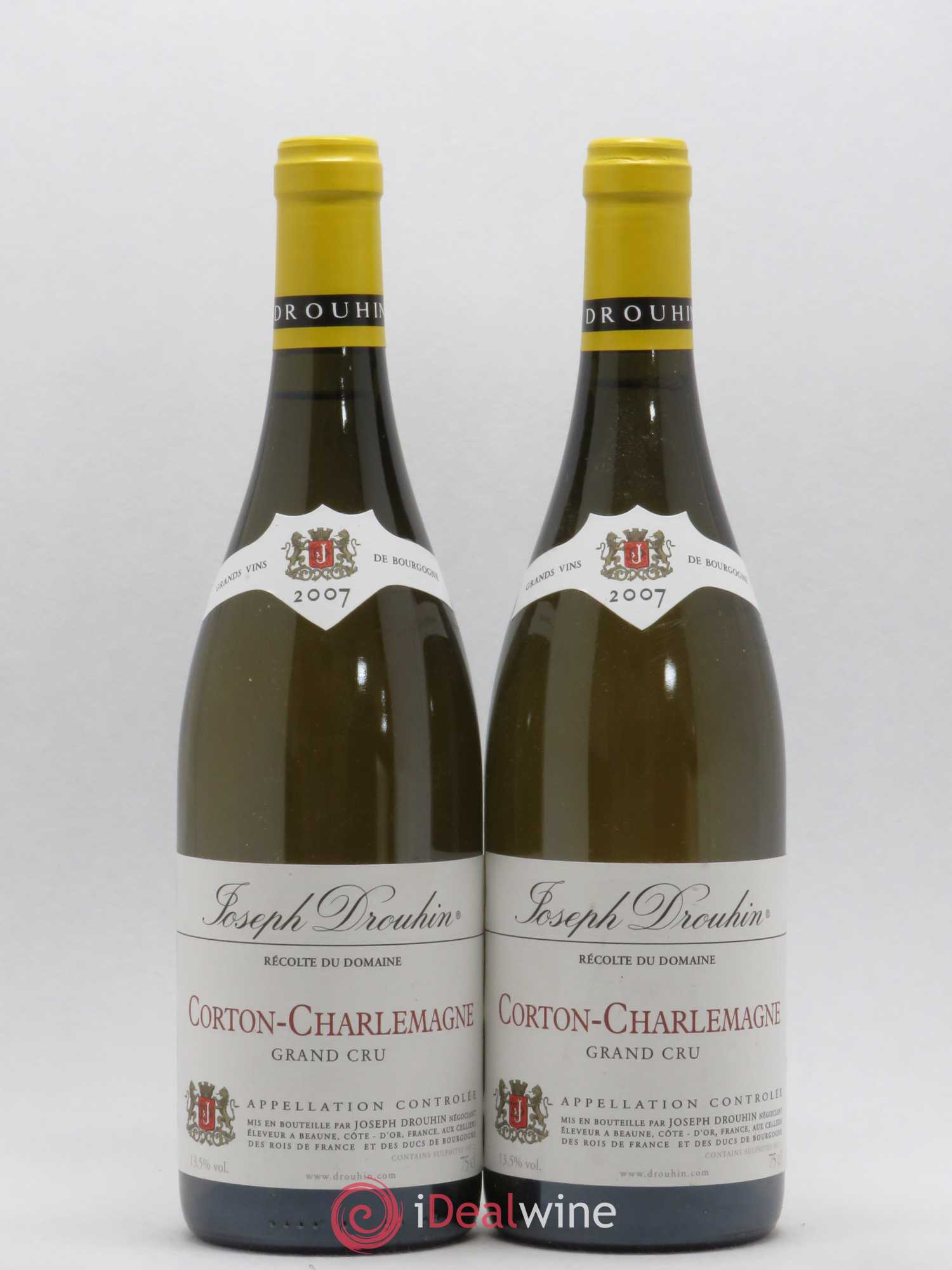 Corton-Charlemagne Grand Cru Joseph Drouhin 2007 - Lot de 2 bouteilles - 0