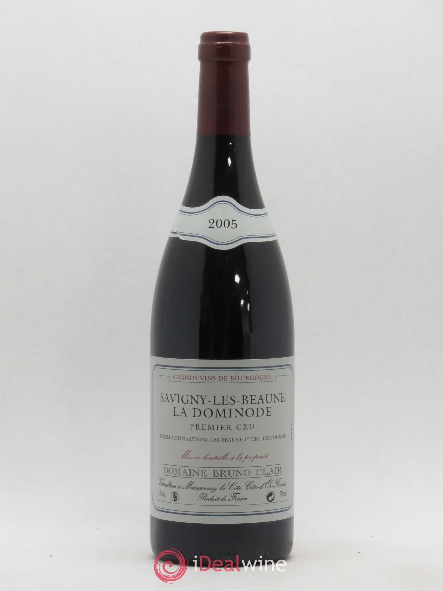 Savigny-lès-Beaune 1er Cru La Dominode Bruno Clair (Domaine) 2005 - Lot de 1 bouteille - 0