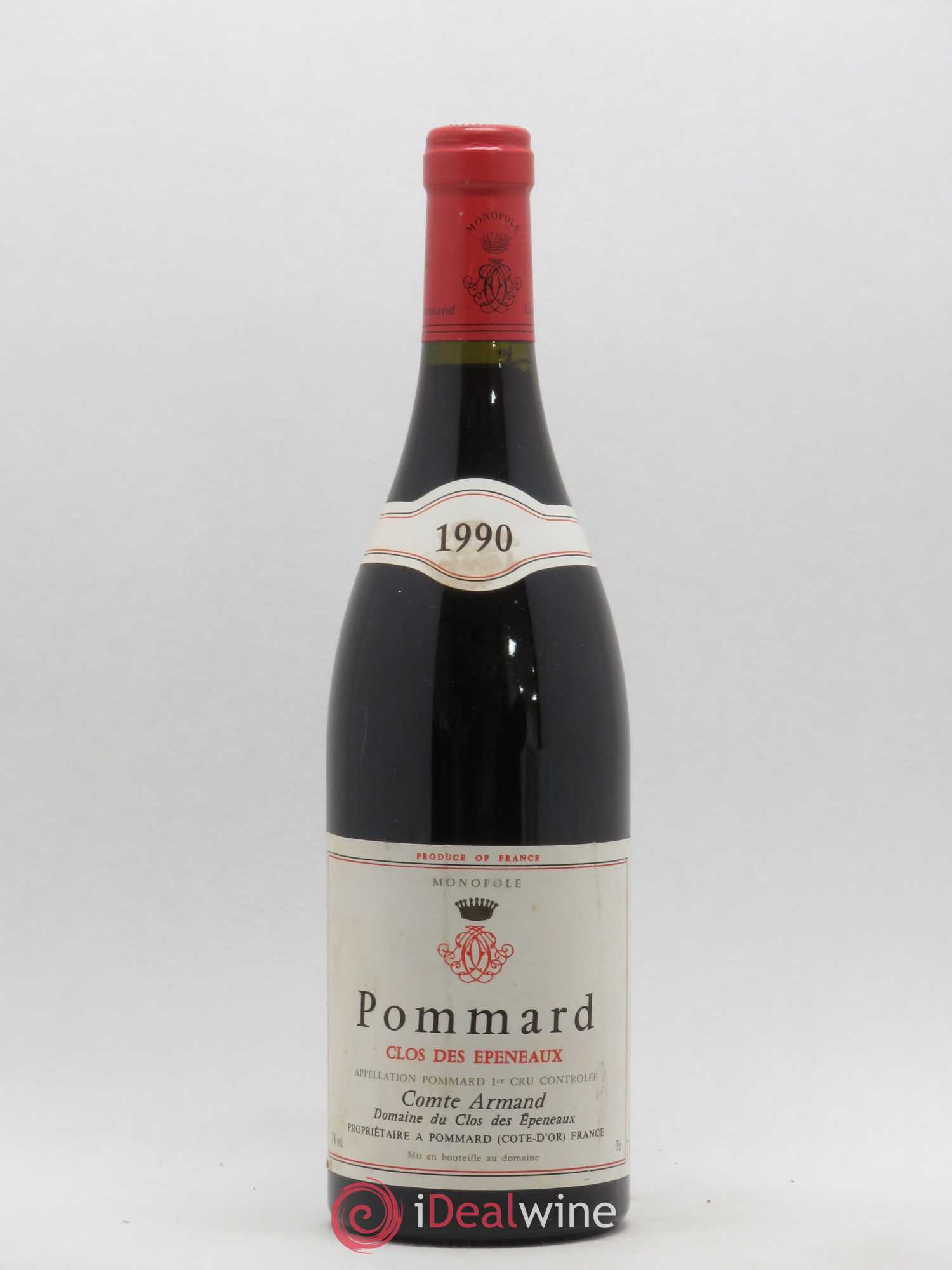 Pommard 1er Cru Clos des Epeneaux Comte Armand 1990 - Lot de 1 bouteille - 0