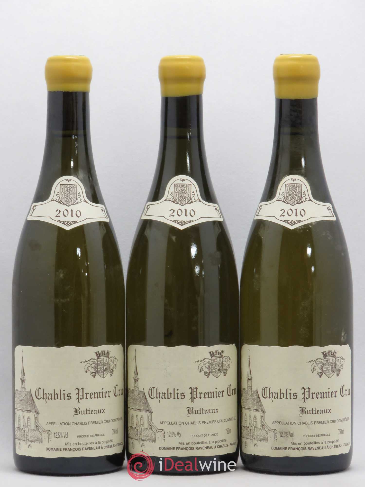 Chablis 1er Cru Butteaux Raveneau (Domaine) 2010 - Lot de 3 bouteilles - 0