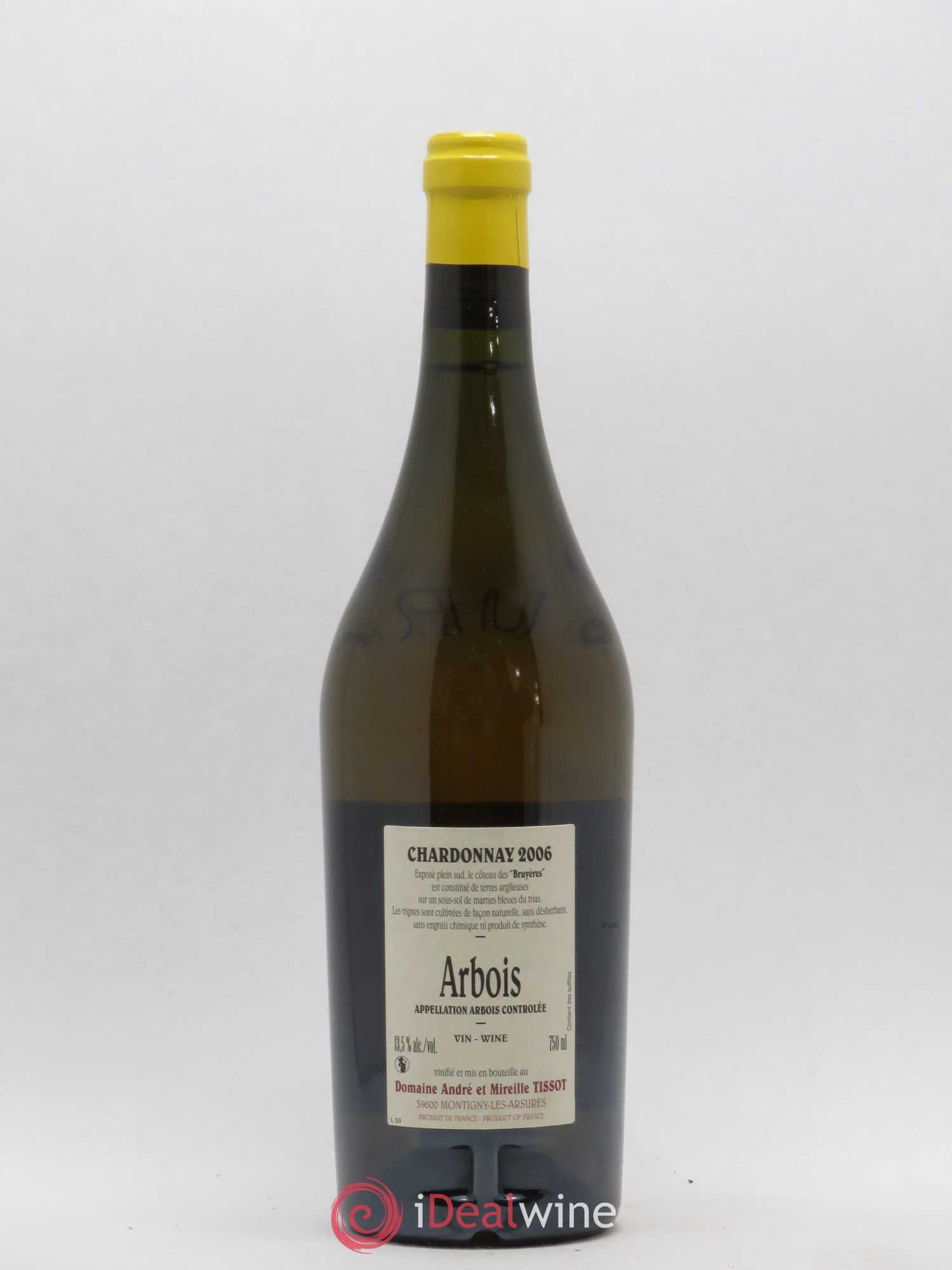 Arbois Chardonnay Les Bruyères Bénédicte et Stéphane Tissot 2006 - Lot de 1 bouteille - 1