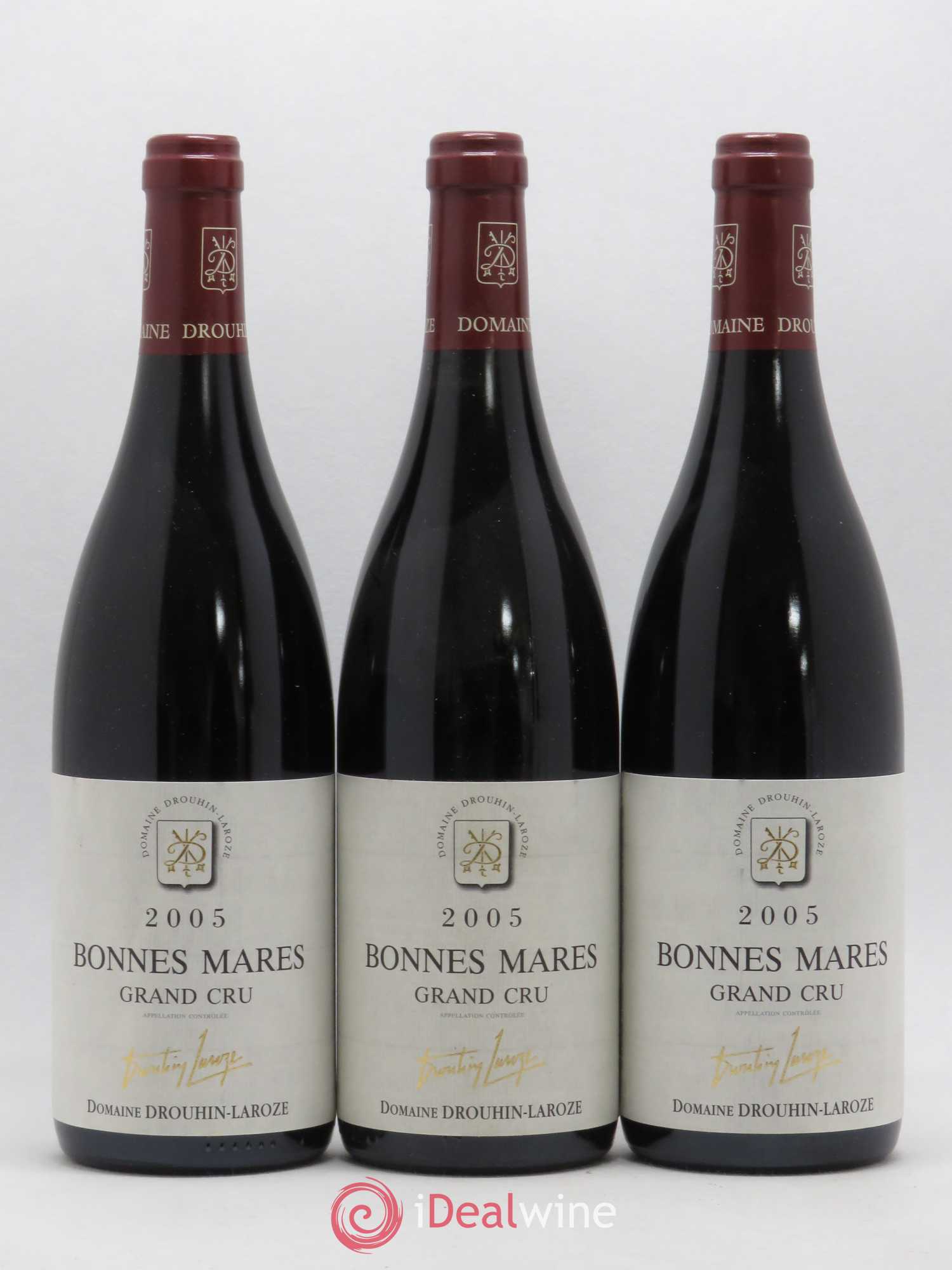 Bonnes-Mares Grand Cru Domaine Drouhin-Laroze 2005 - Lot de 3 bouteilles - 0