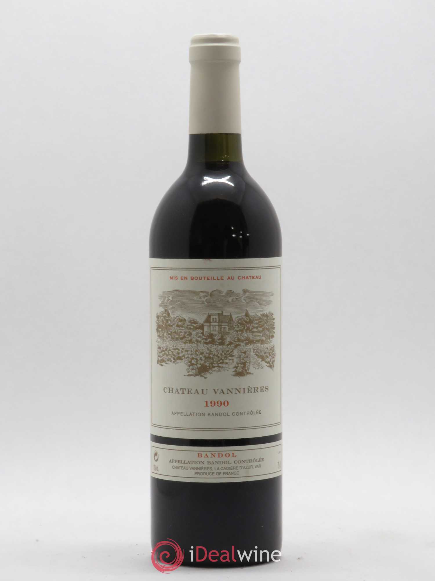 Bandol Château Vannières Éric et Charles-Éric Boisseaux 1990 - Lot de 1 bouteille - 0