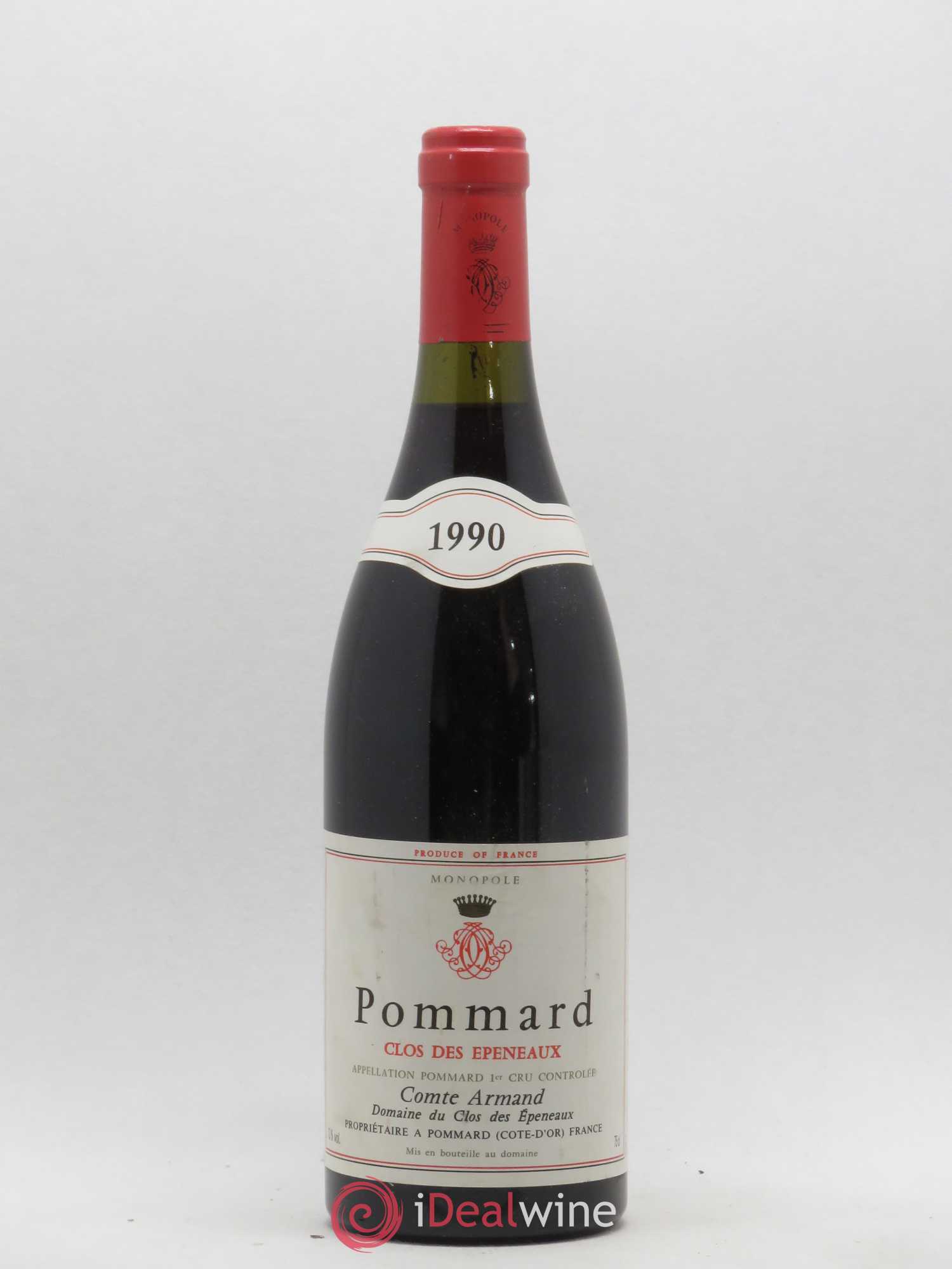 Pommard 1er Cru Clos des Epeneaux Comte Armand 1990 - Lot de 1 bouteille - 0