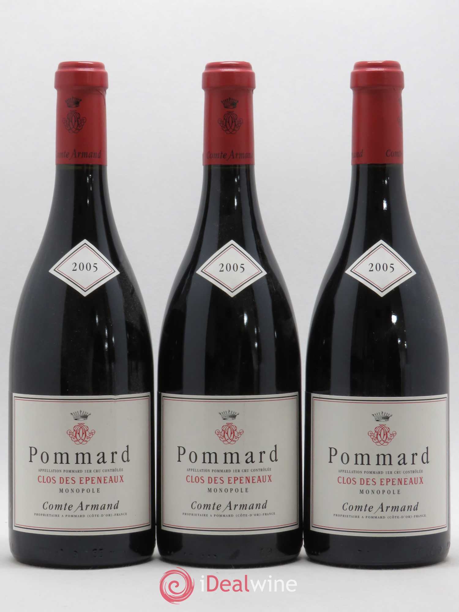 Pommard 1er Cru Clos des Epeneaux Comte Armand 2005 - Lot de 3 bouteilles - 0